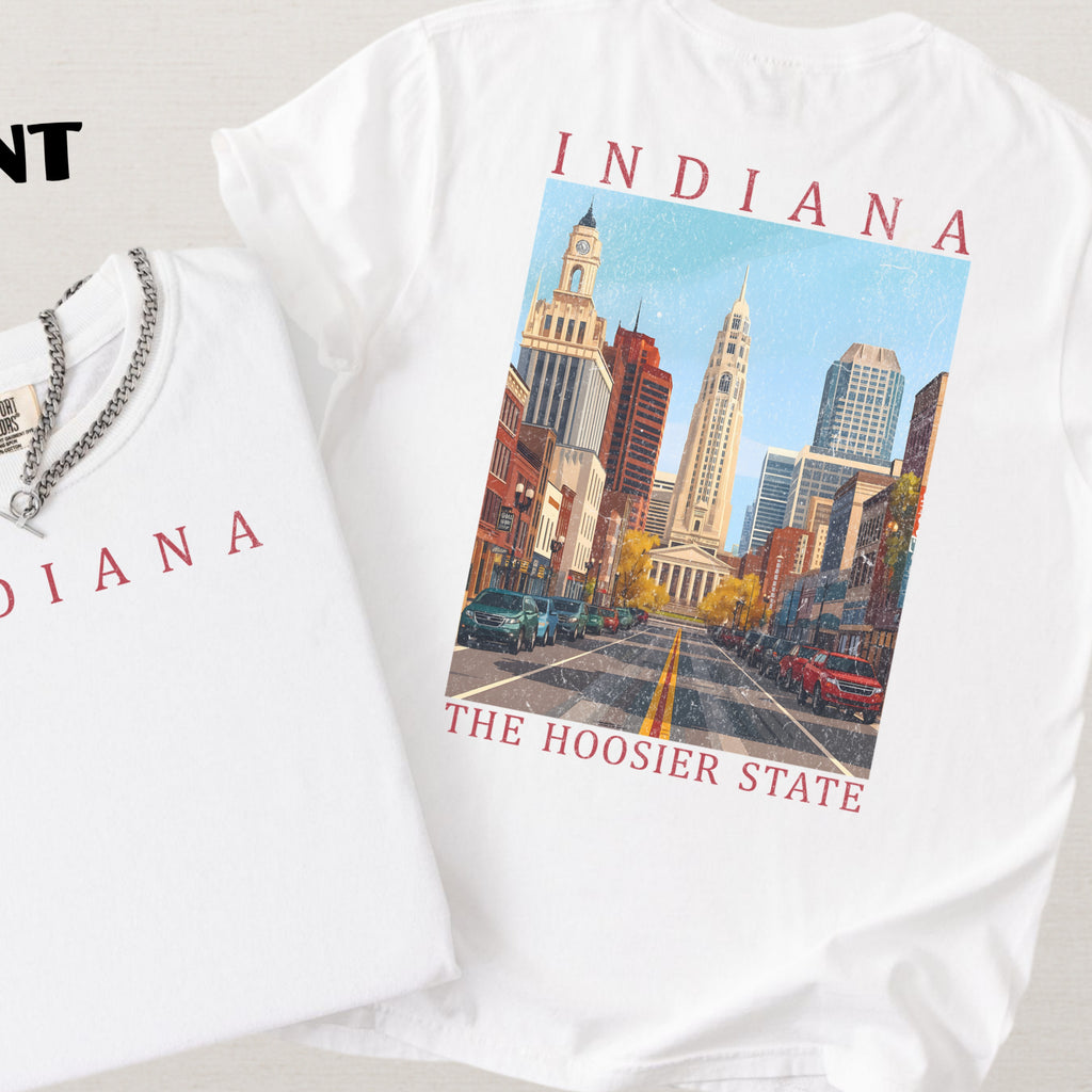 Indiana Scenic Poster Comfort Colors Shirt