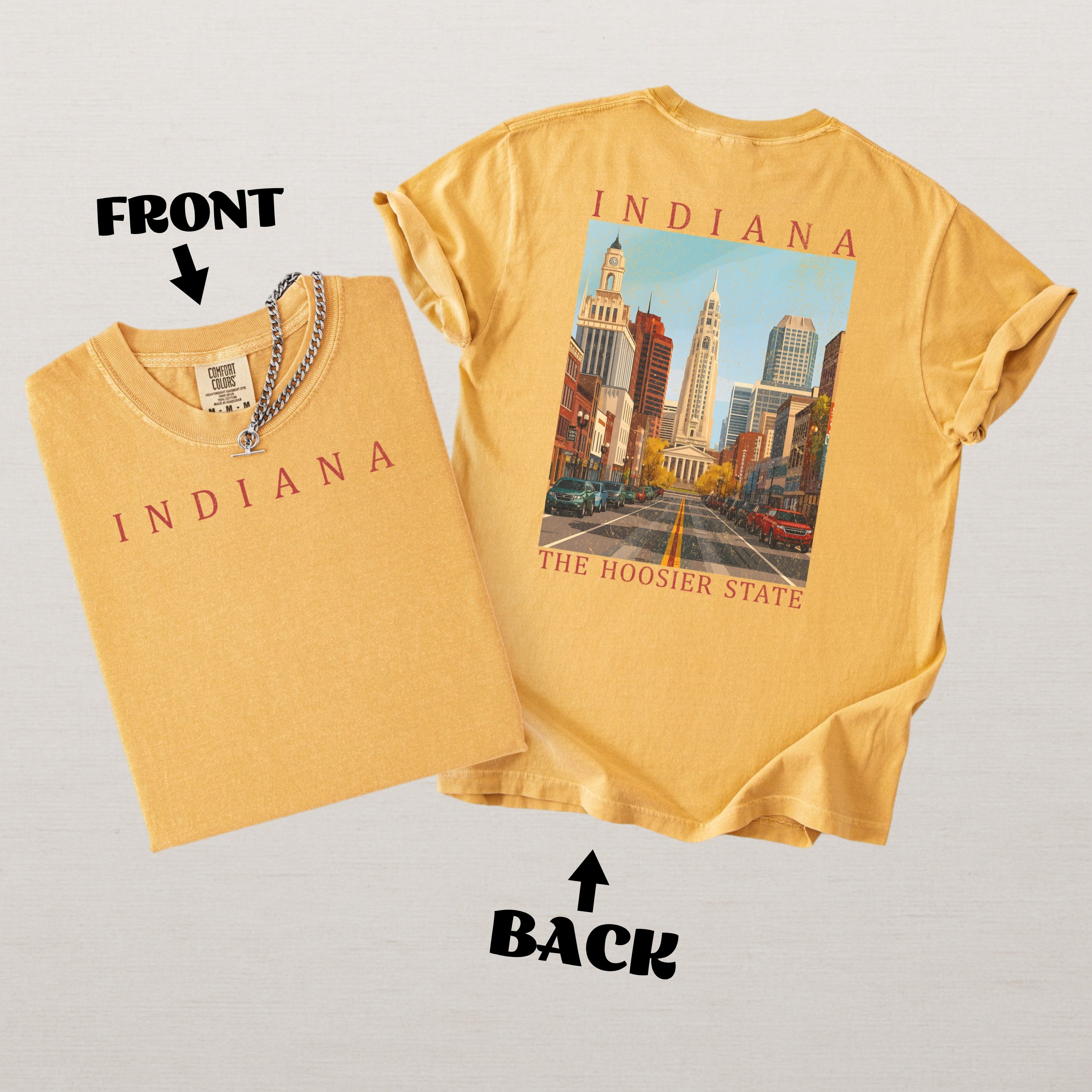 Indiana Scenic Poster Comfort Colors Shirt