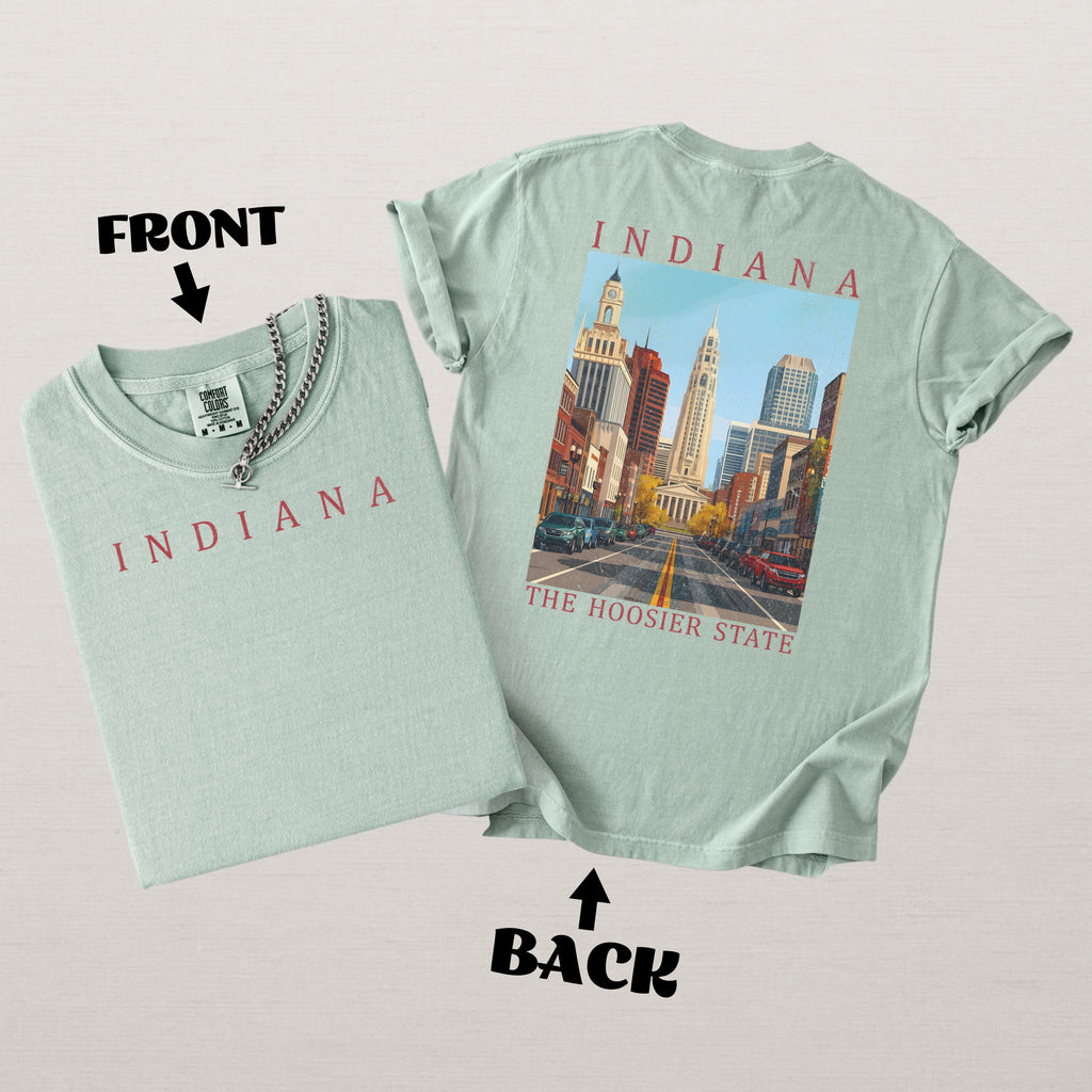Indiana Scenic Poster Comfort Colors Shirt