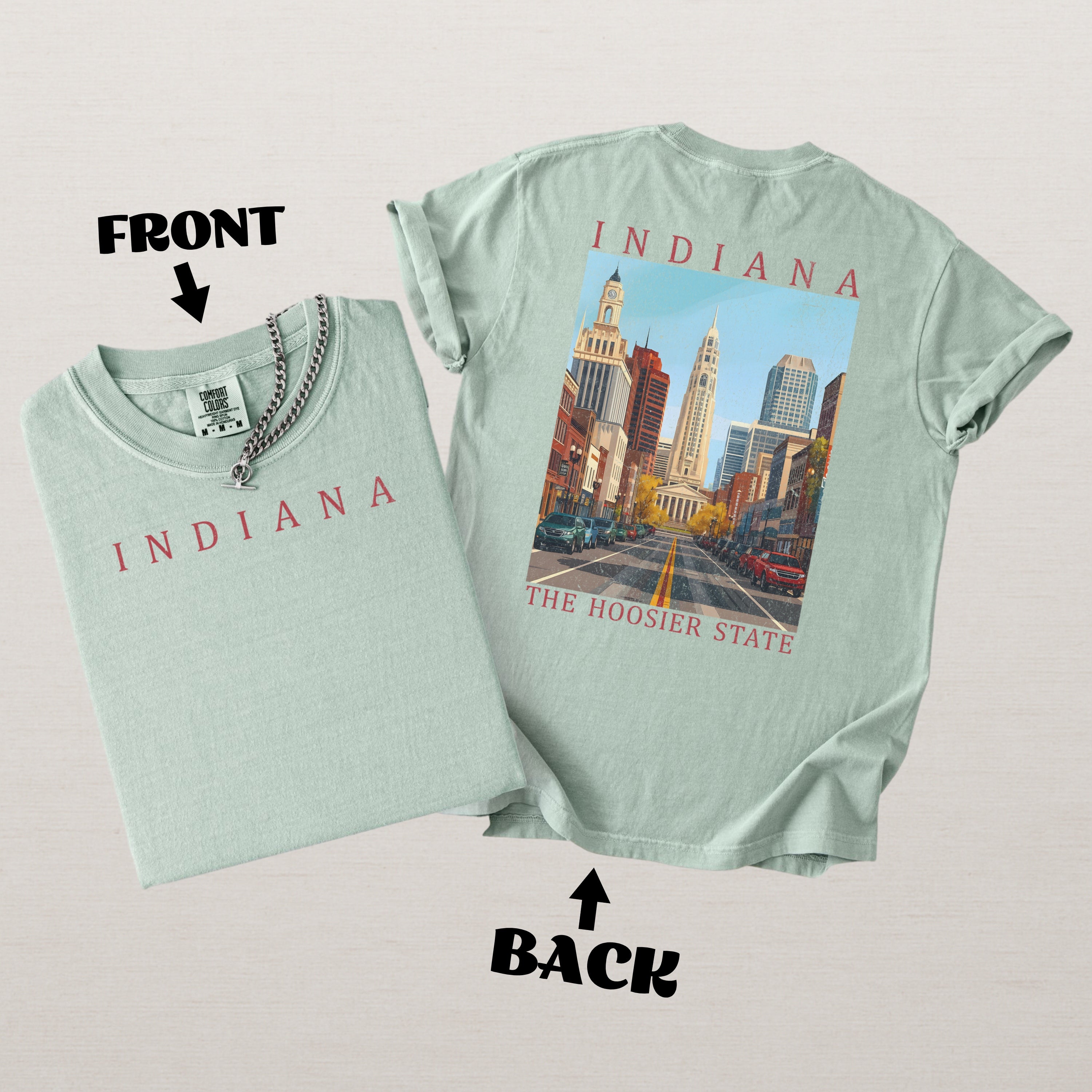 Indiana Scenic Poster Comfort Colors Shirt