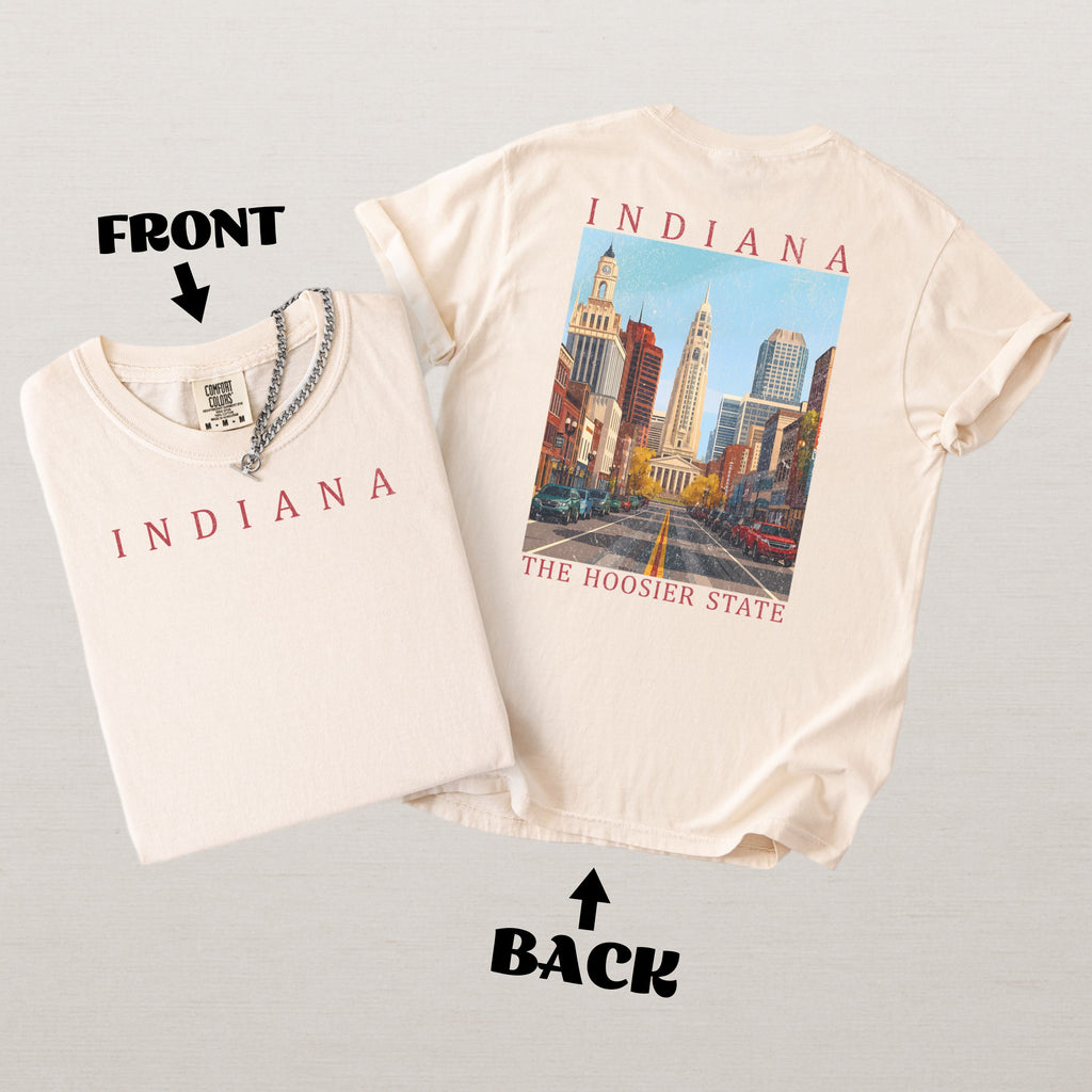 Indiana Scenic Poster Comfort Colors Shirt