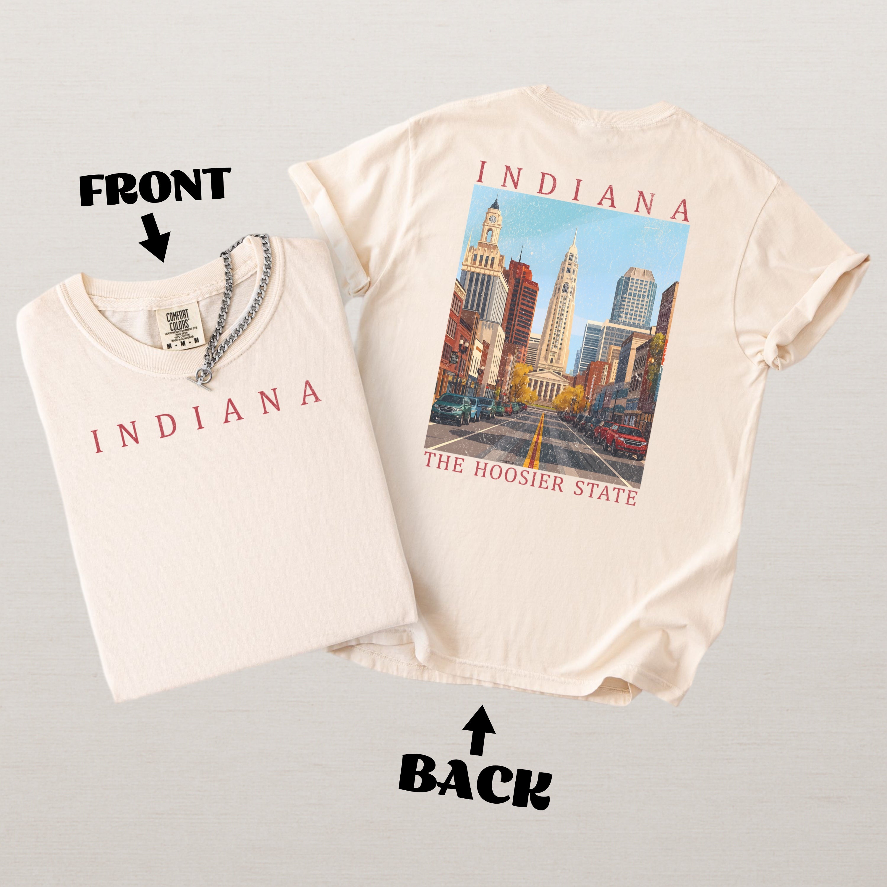 Indiana Scenic Poster Comfort Colors Shirt