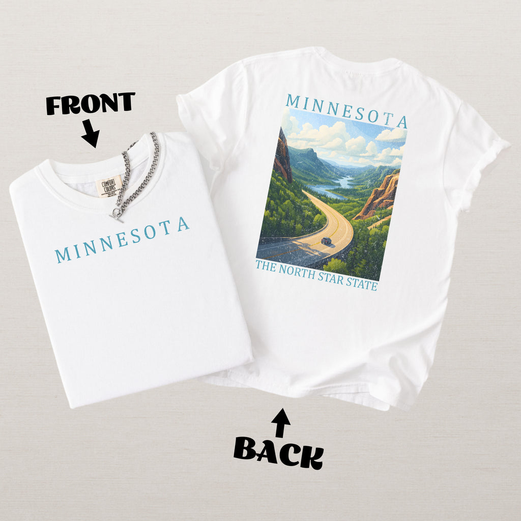 Minnesota Scenic Poster Comfort Colors Shirt