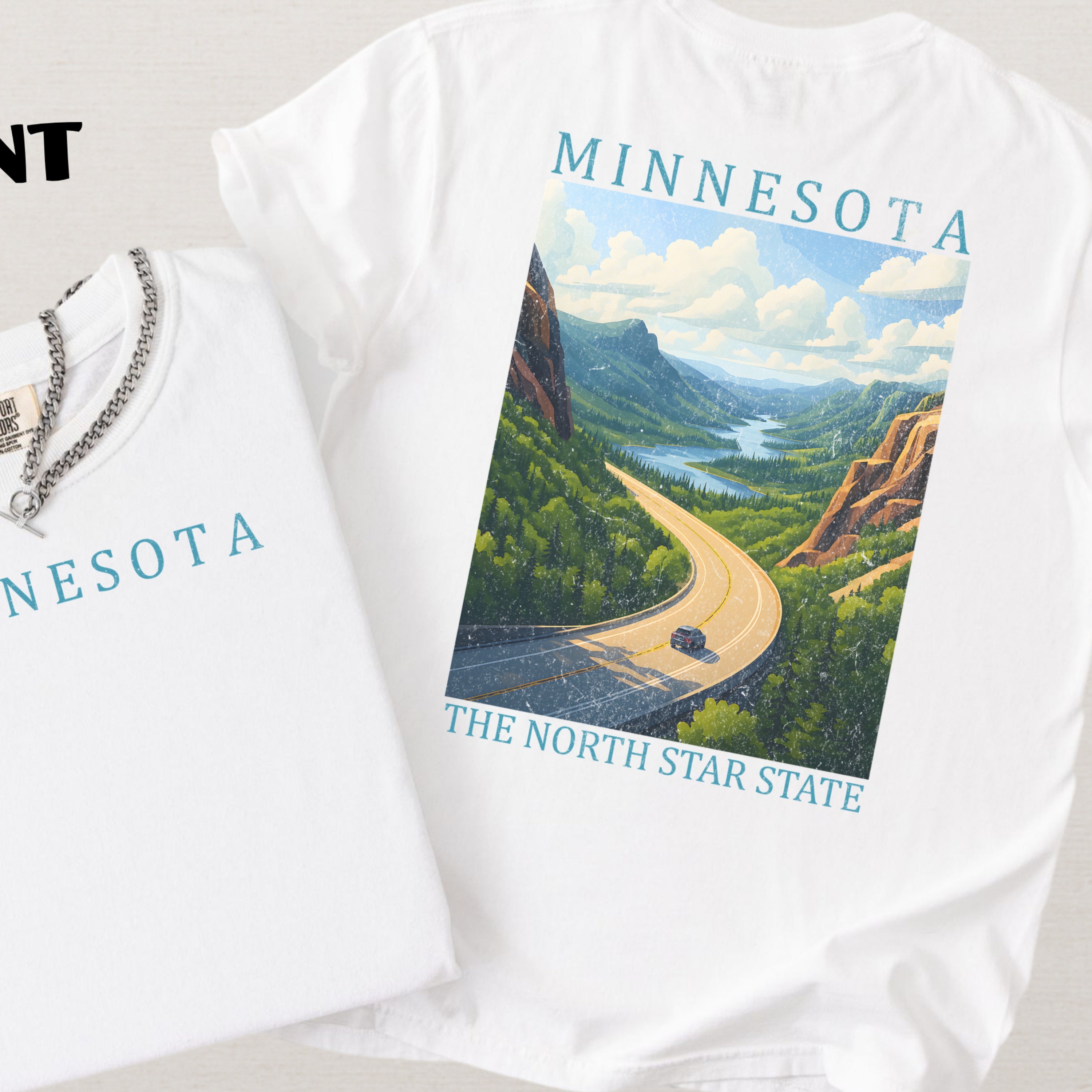 Minnesota Scenic Poster Comfort Colors Shirt