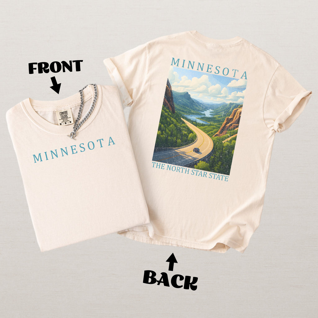 Minnesota Scenic Poster Comfort Colors Shirt