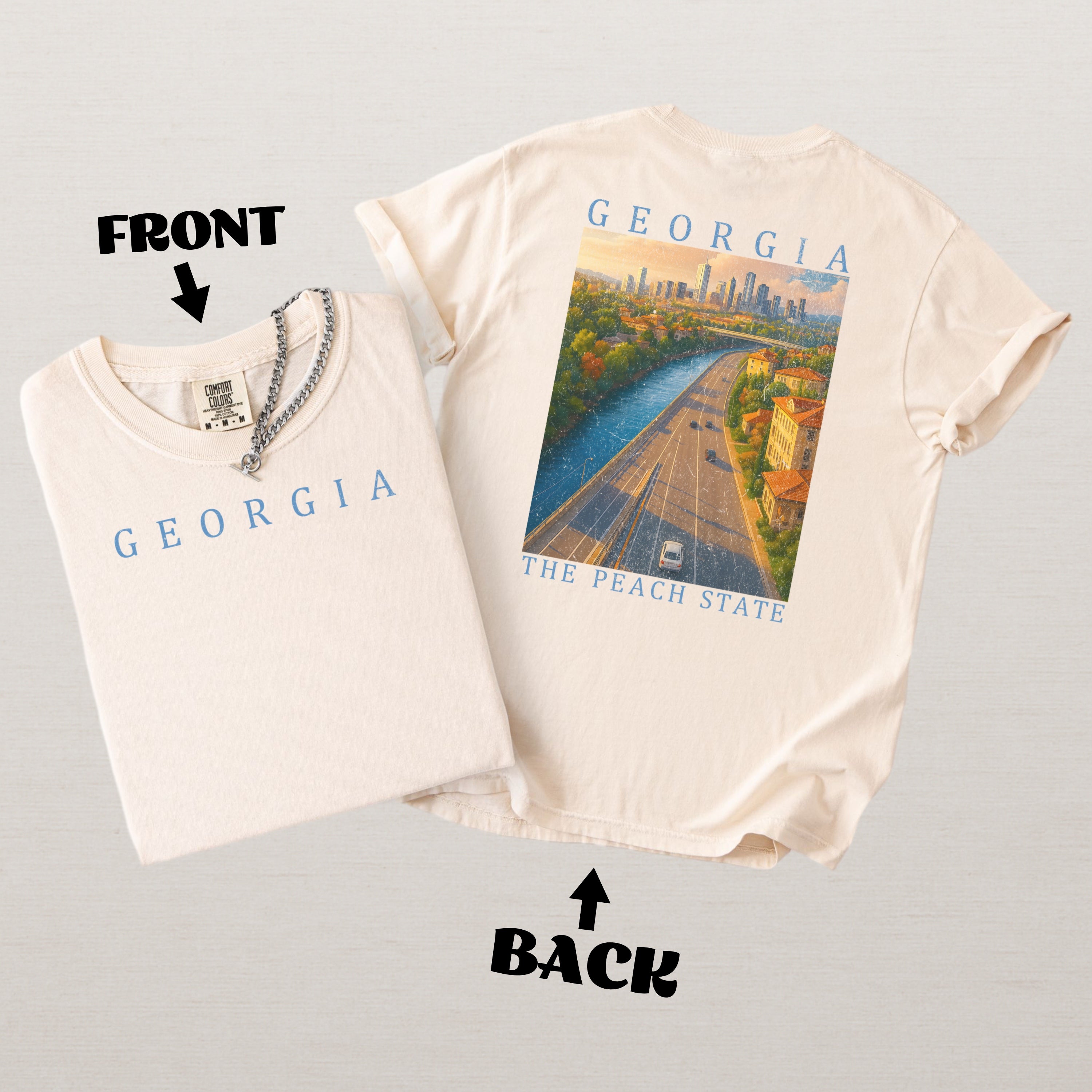 Georgia Scenic Poster Comfort Colors Shirt