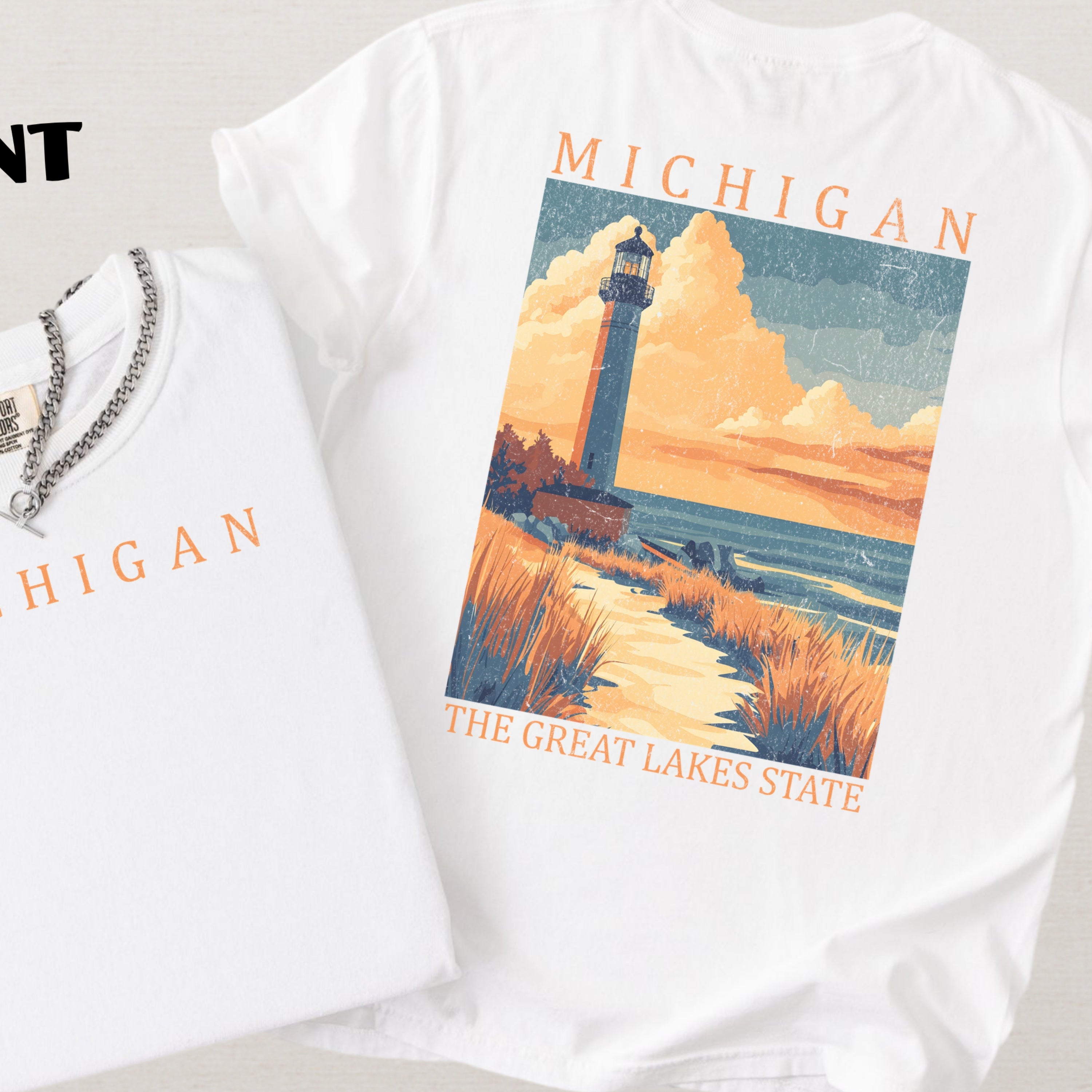 Michigan Scenic Poster Comfort Colors Shirt
