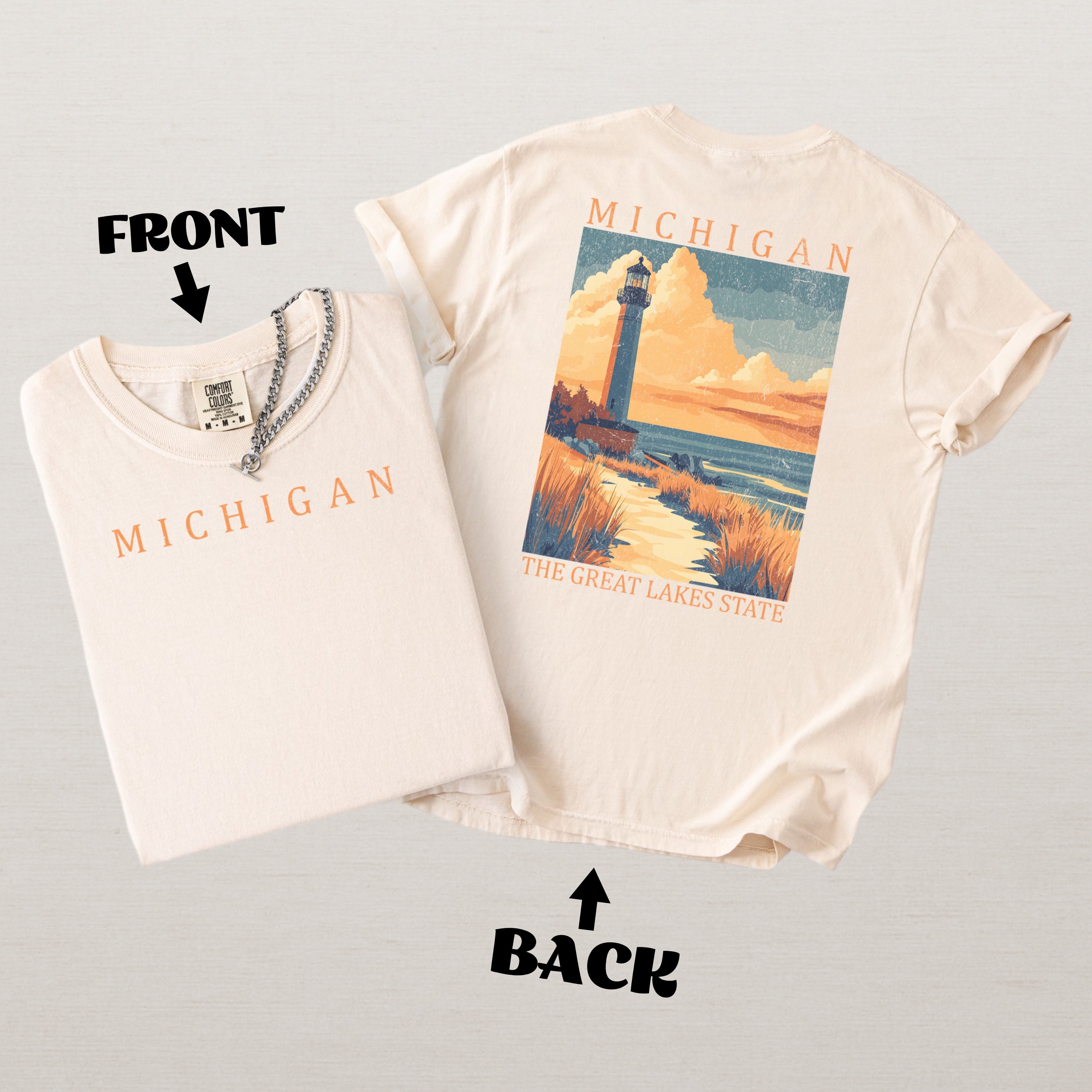 Michigan Scenic Poster Comfort Colors Shirt