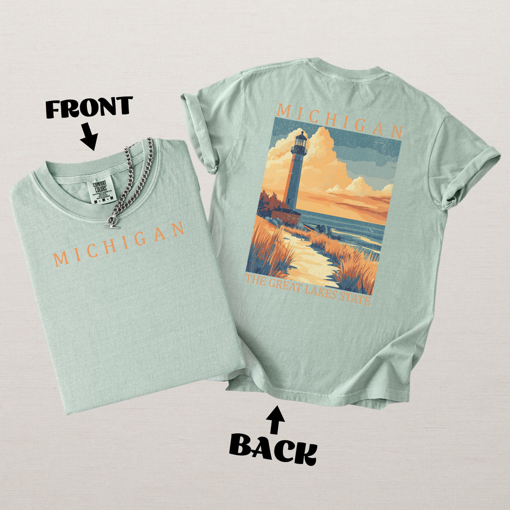 Michigan Scenic Poster Comfort Colors Shirt