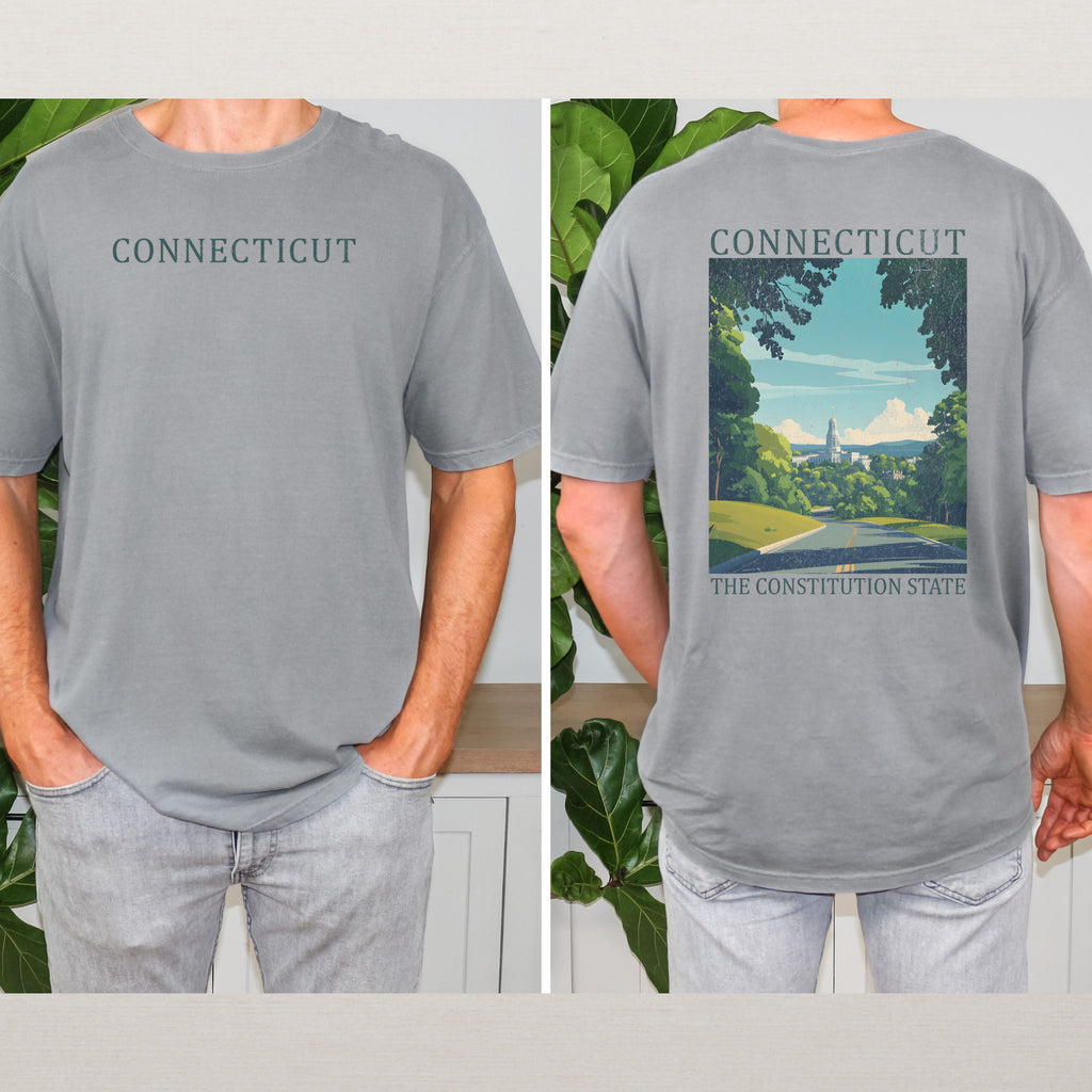 Connecticut Scenic Poster Comfort Colors Shirt