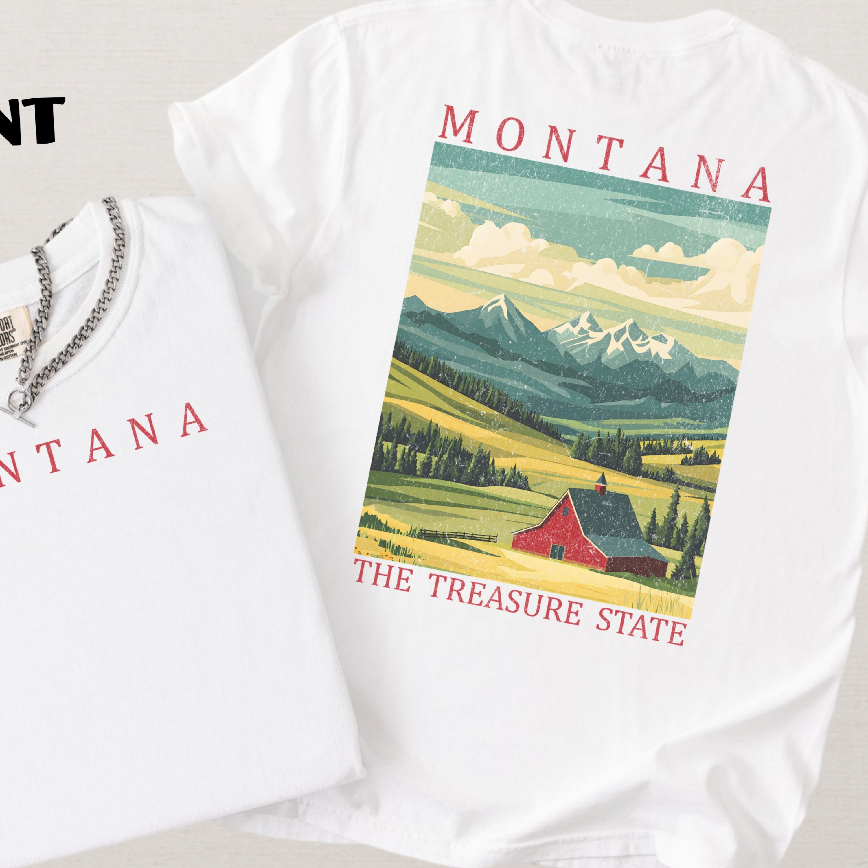Montana Scenic Poster Comfort Colors Shirt