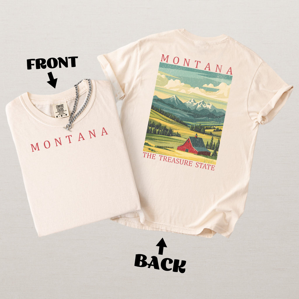 Montana Scenic Poster Comfort Colors Shirt
