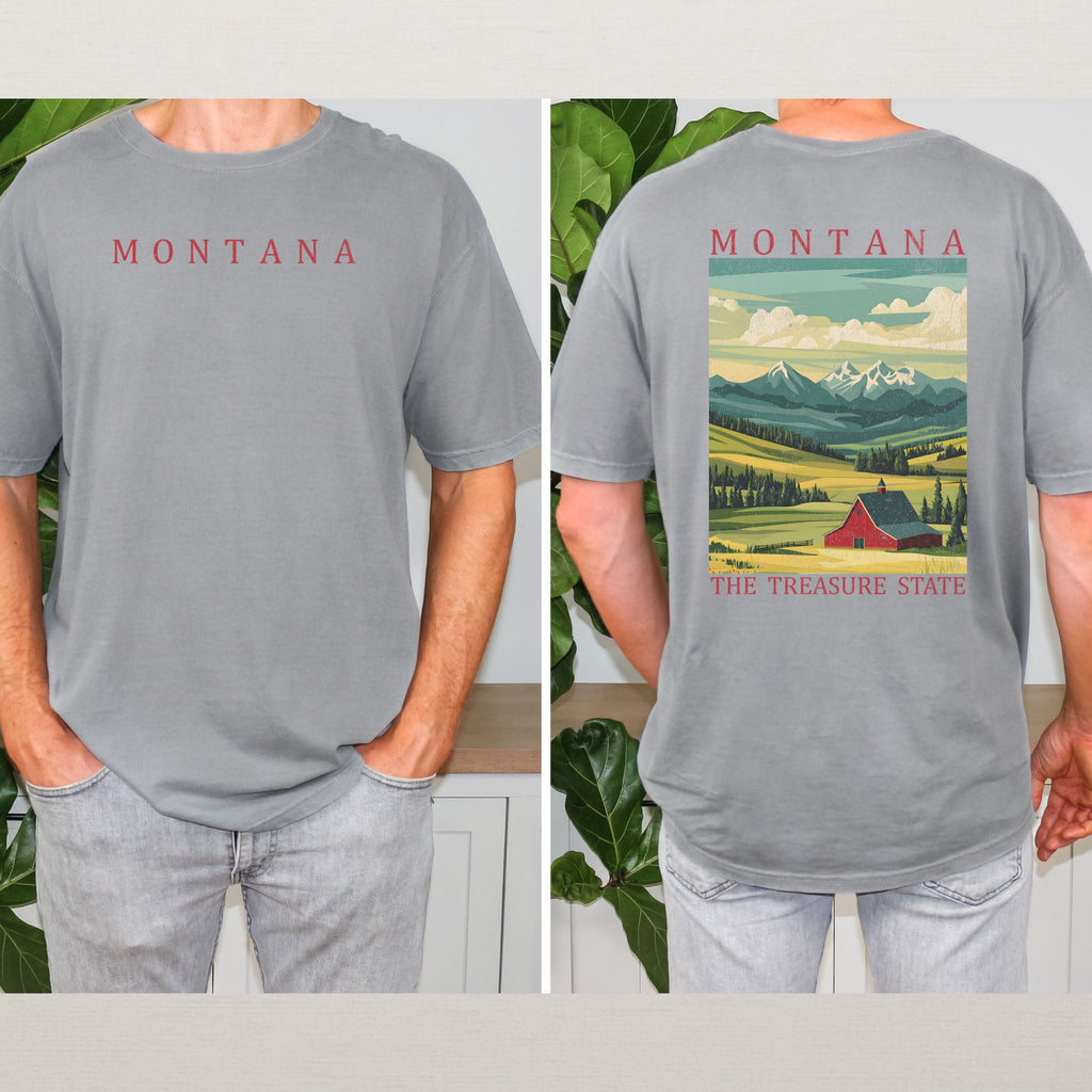 Montana Scenic Poster Comfort Colors Shirt