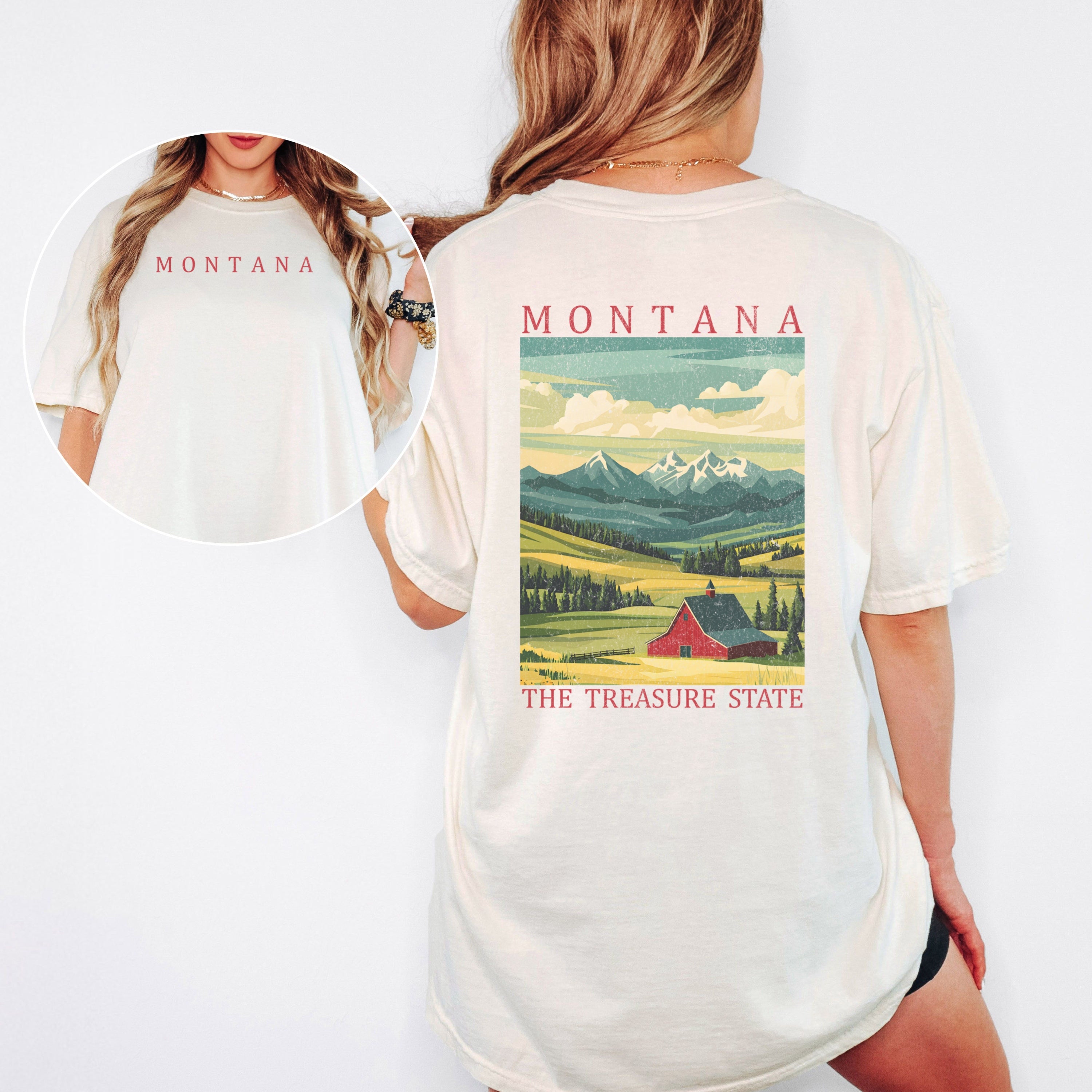 Montana Scenic Poster Comfort Colors Shirt