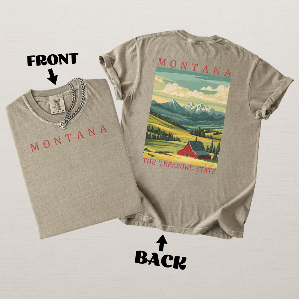 Montana Scenic Poster Comfort Colors Shirt