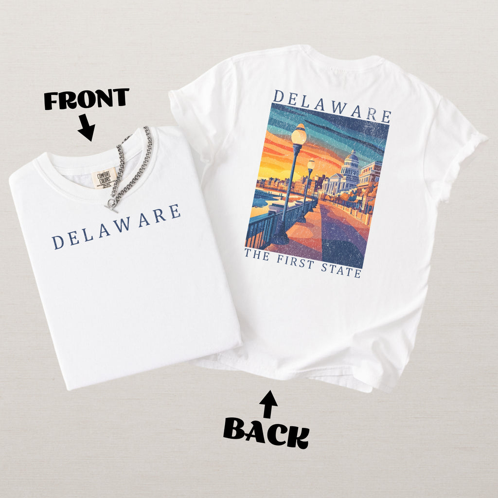 Delaware Scenic Poster Comfort Colors Shirt