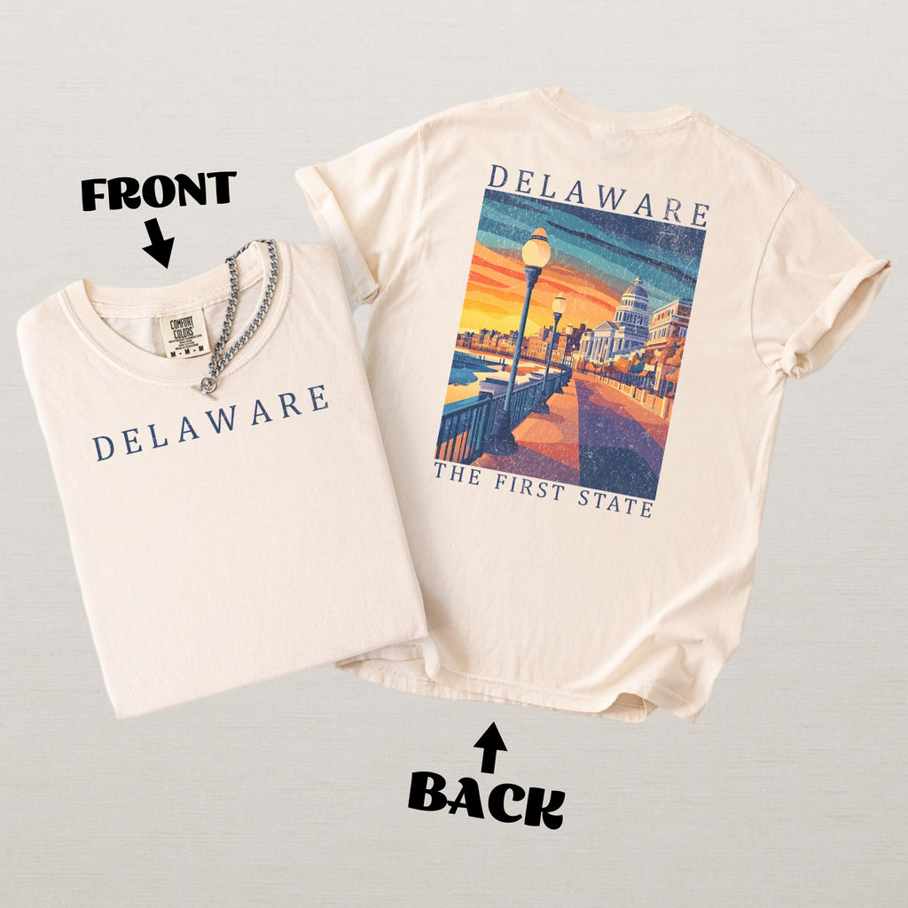 Delaware Scenic Poster Comfort Colors Shirt