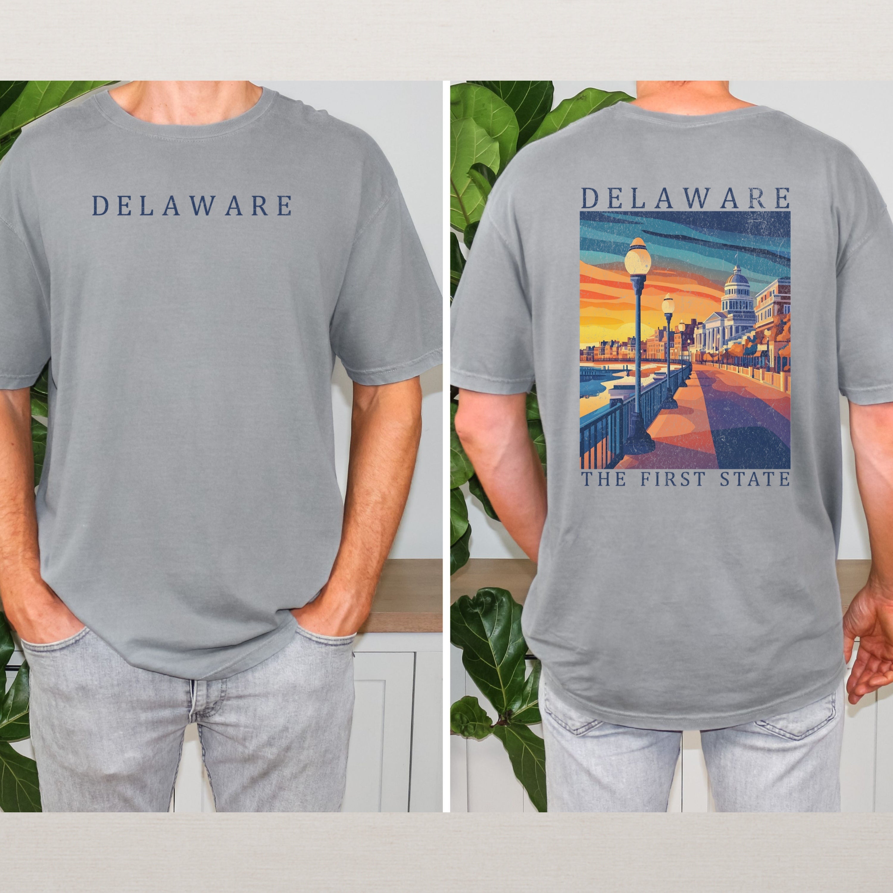 Delaware Scenic Poster Comfort Colors Shirt