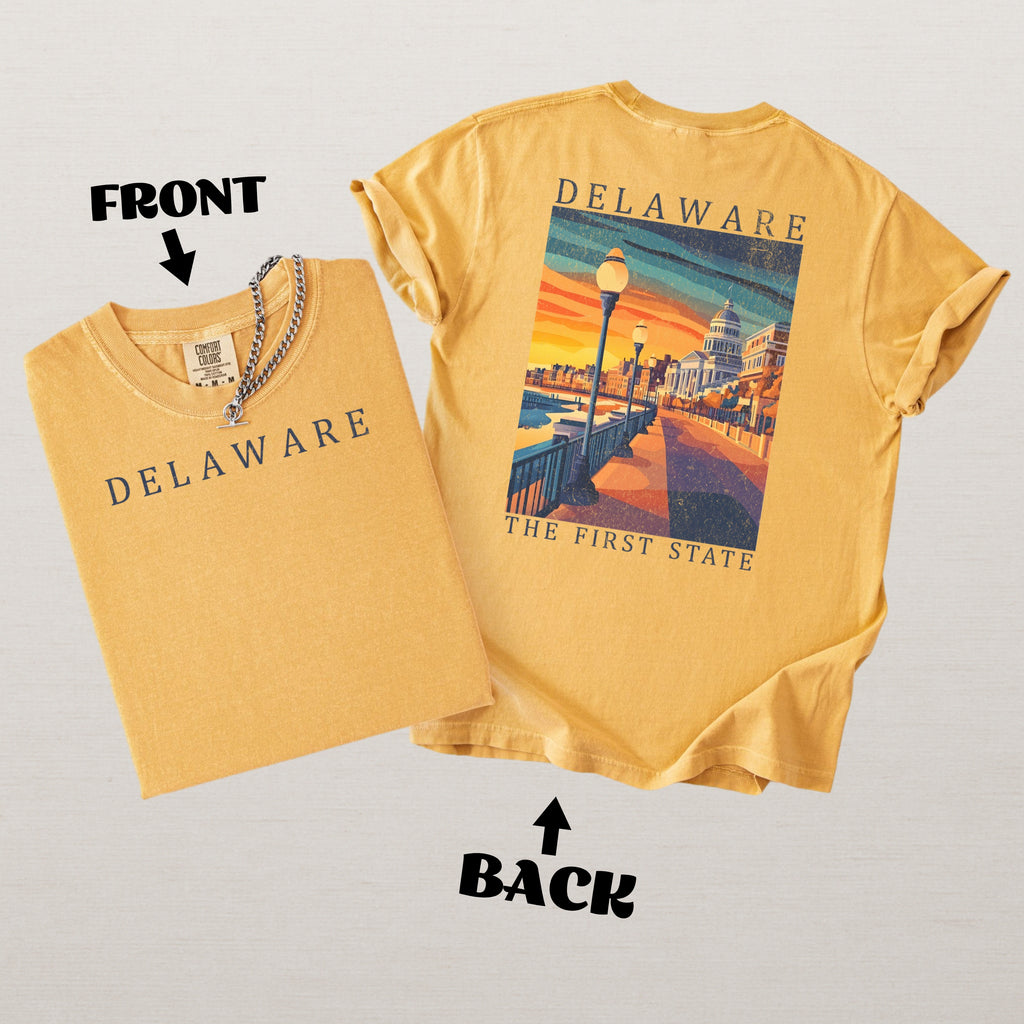 Delaware Scenic Poster Comfort Colors Shirt
