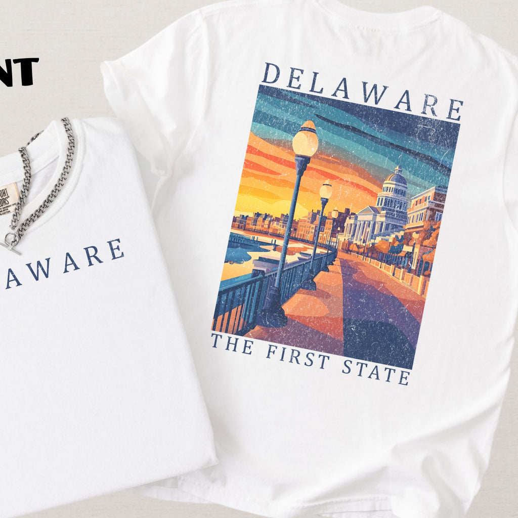 Delaware Scenic Poster Comfort Colors Shirt