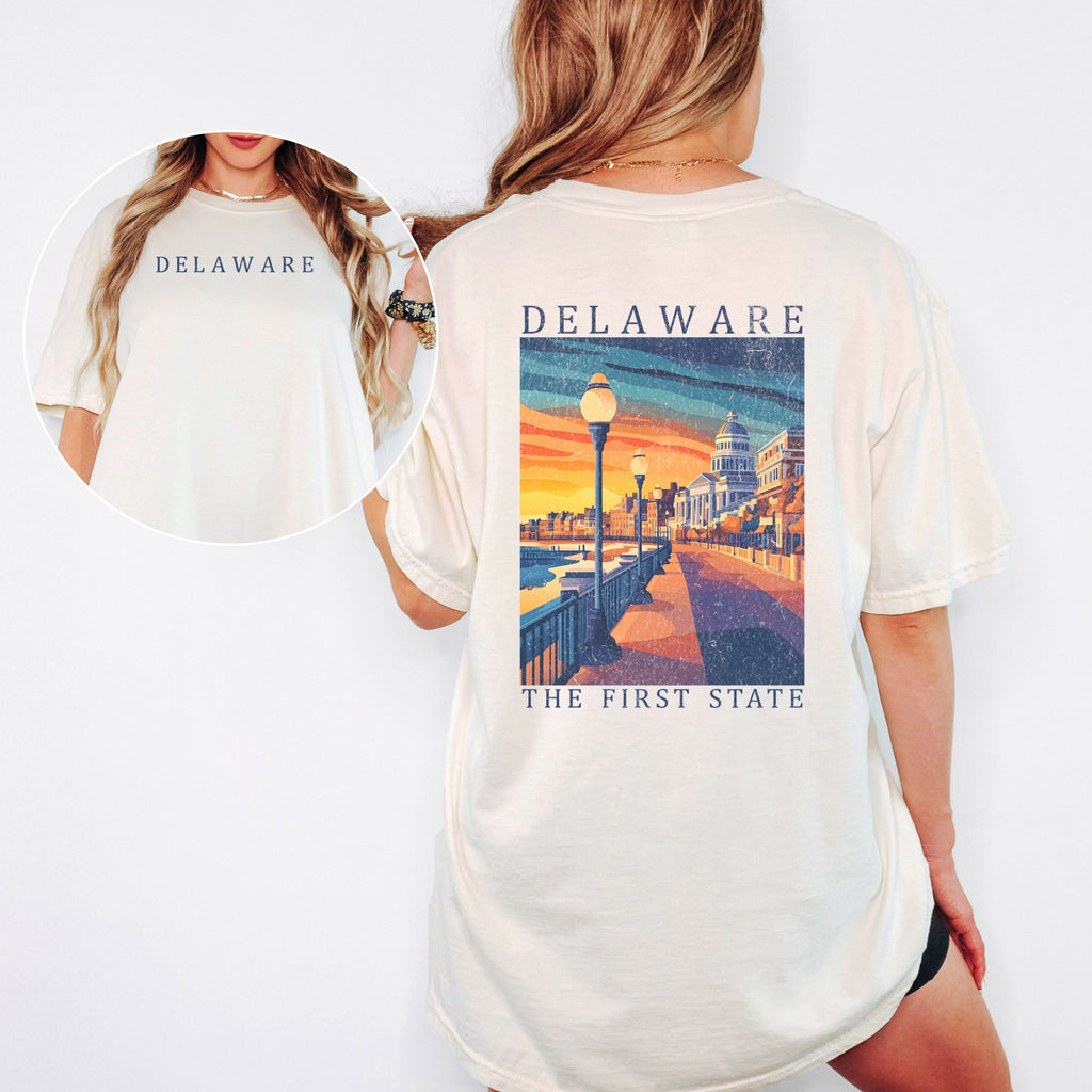 Delaware Scenic Poster Comfort Colors Shirt