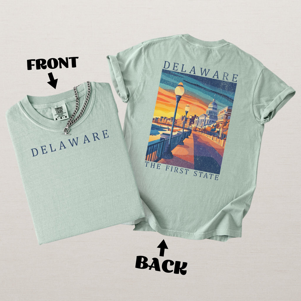 Delaware Scenic Poster Comfort Colors Shirt