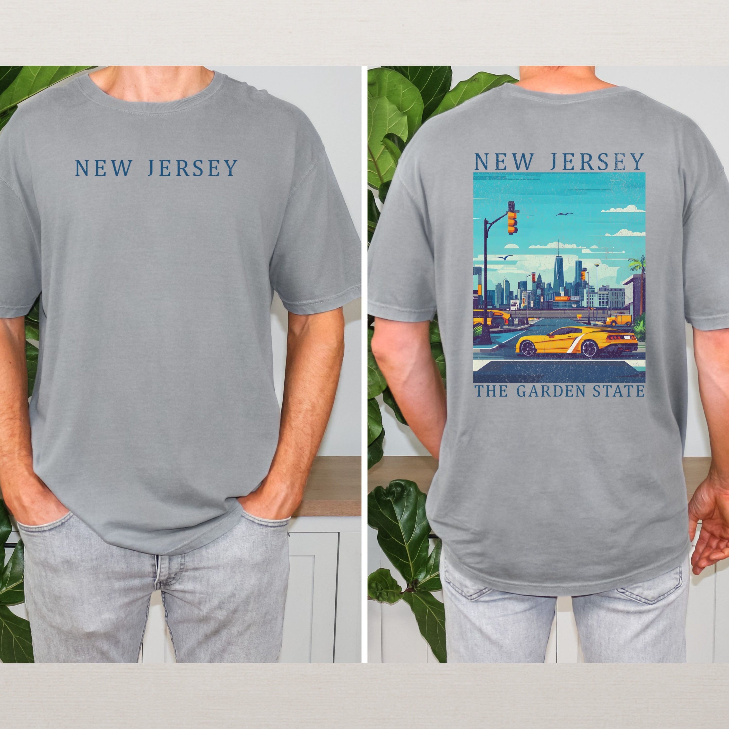 New Jersey Scenic Poster Comfort Colors Shirt
