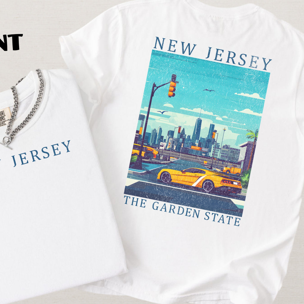 New Jersey Scenic Poster Comfort Colors Shirt
