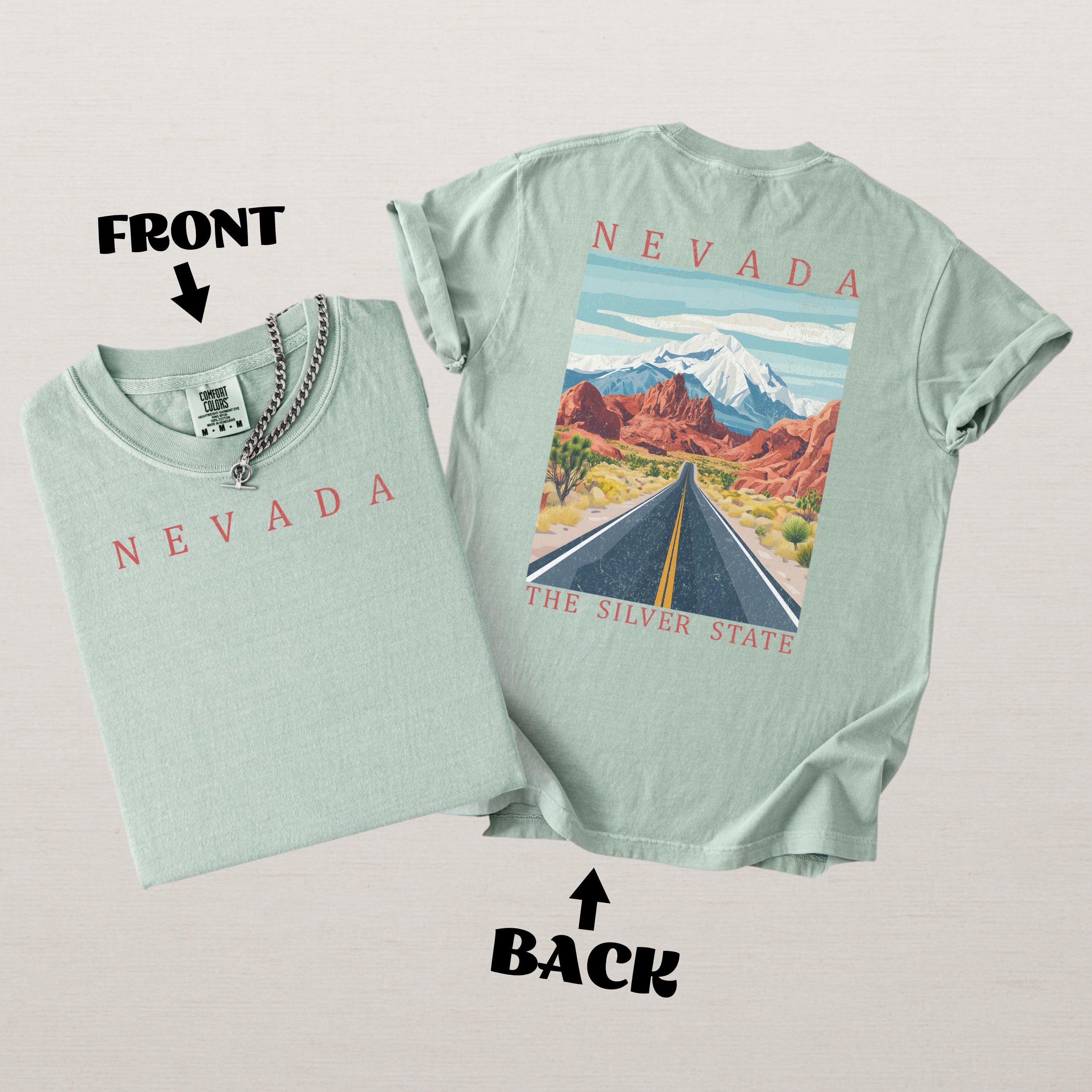Nevada Scenic Poster Comfort Colors Shirt