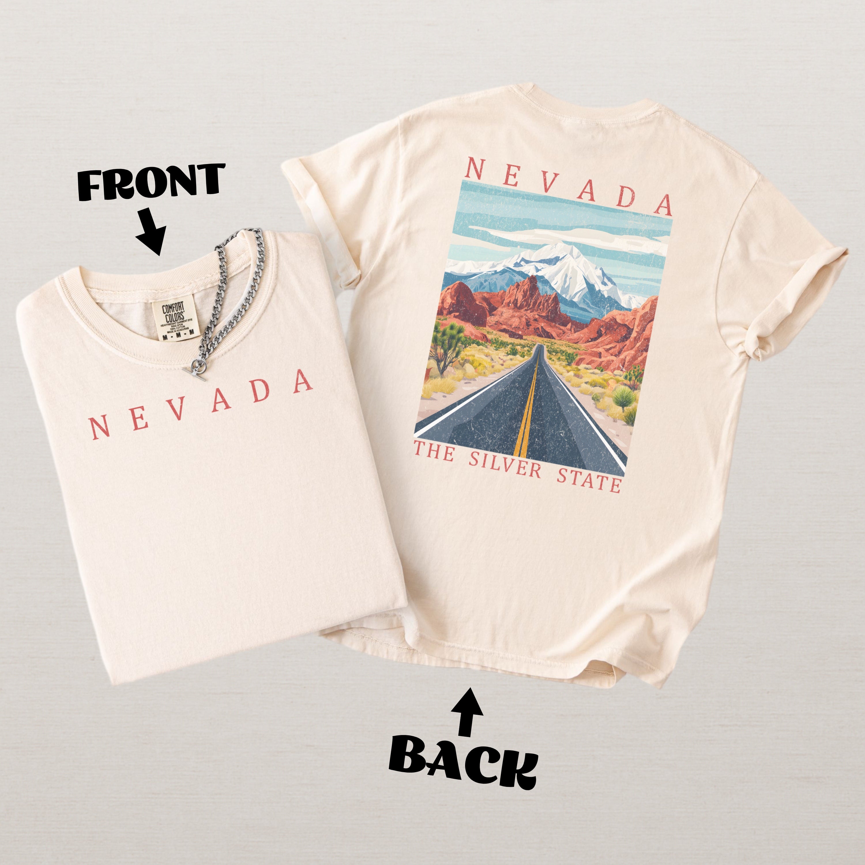Nevada Scenic Poster Comfort Colors Shirt