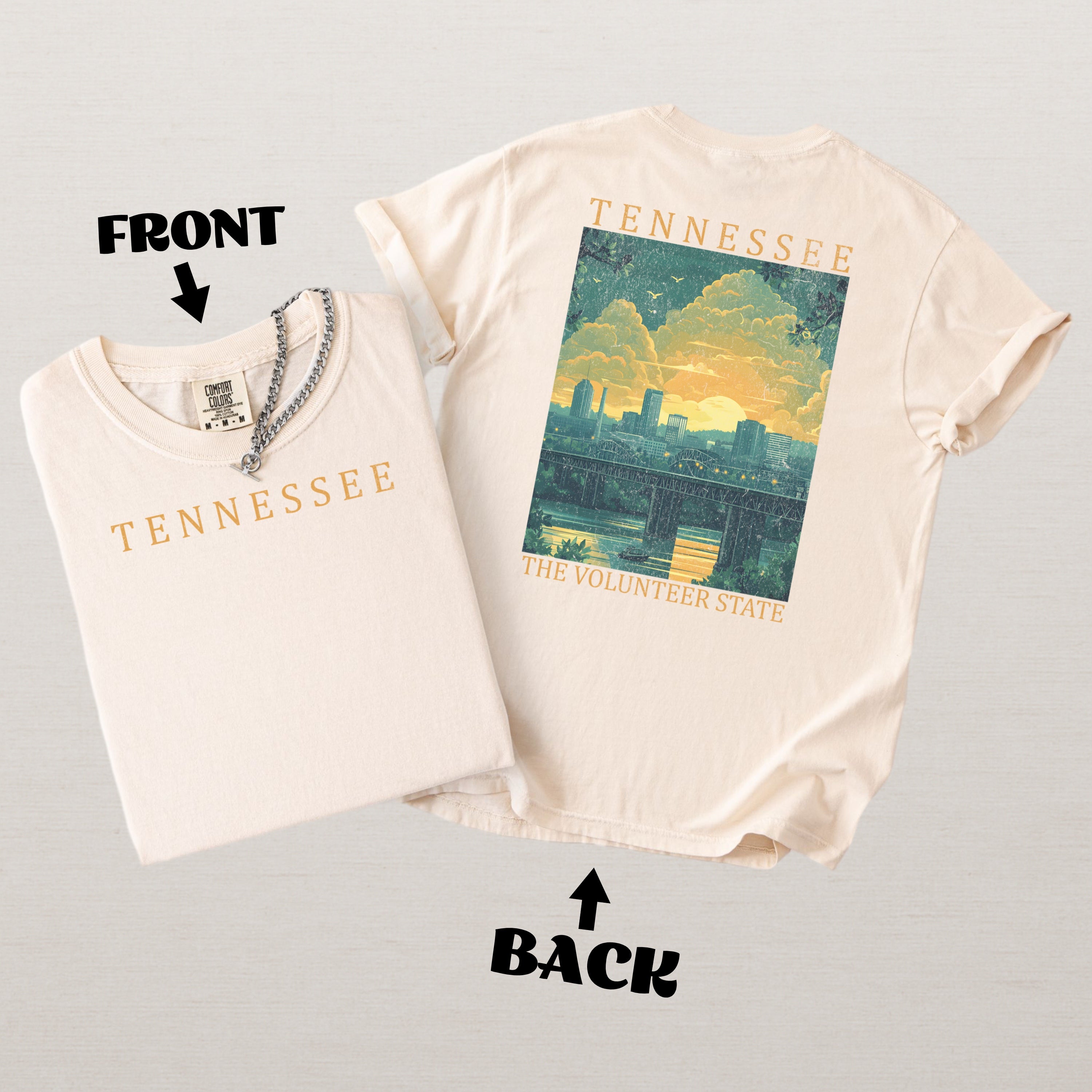 Tennessee Scenic Poster Comfort Colors Shirt