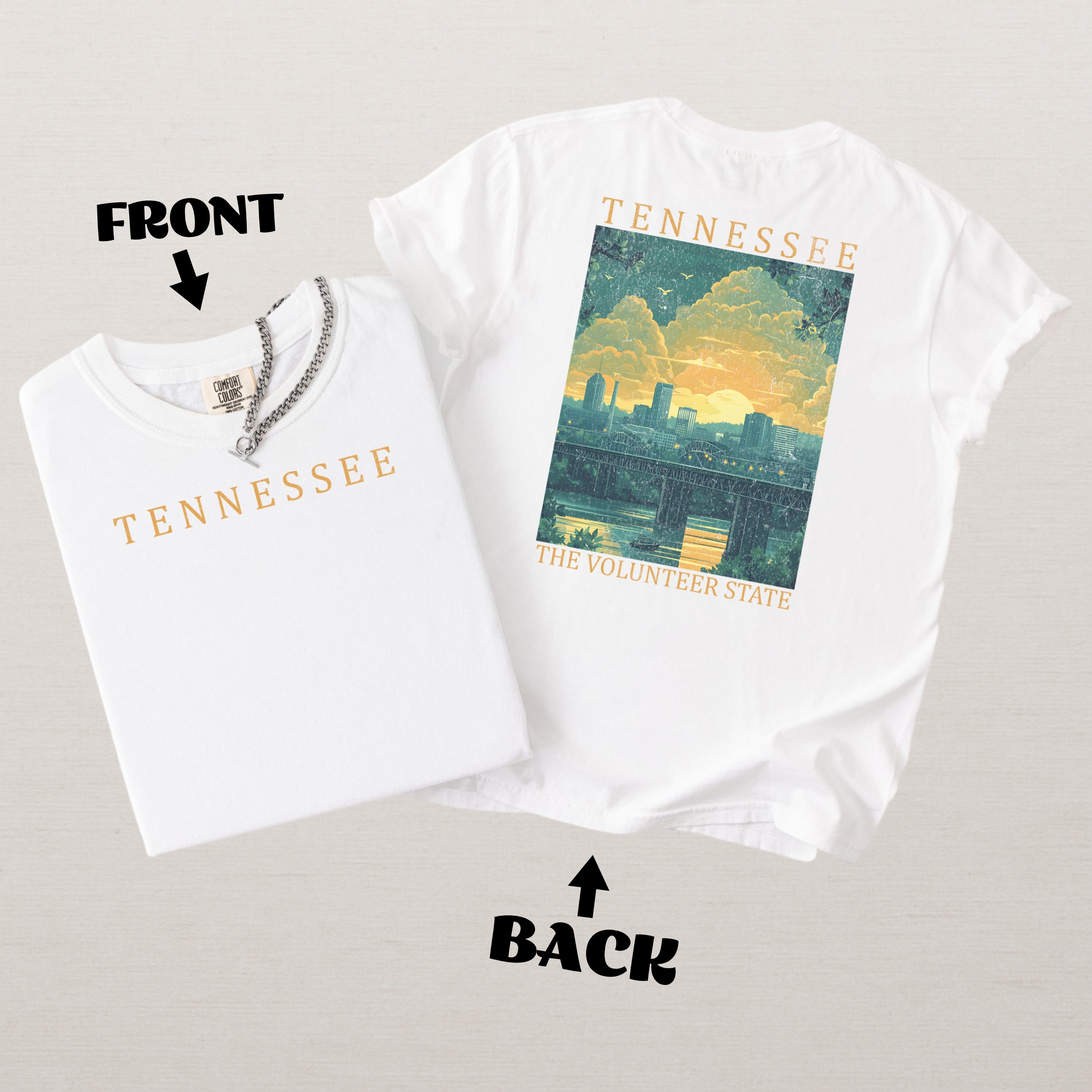 Tennessee Scenic Poster Comfort Colors Shirt