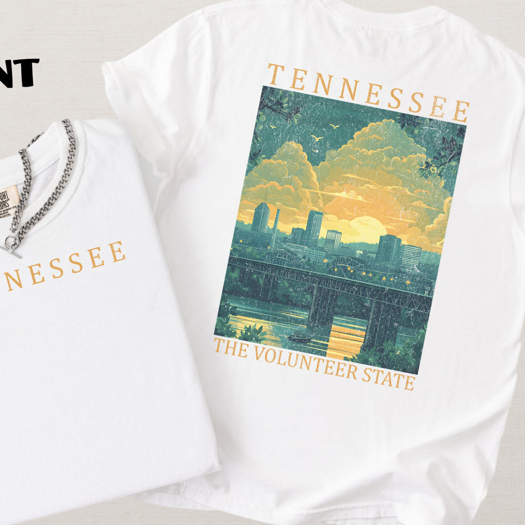 Tennessee Scenic Poster Comfort Colors Shirt