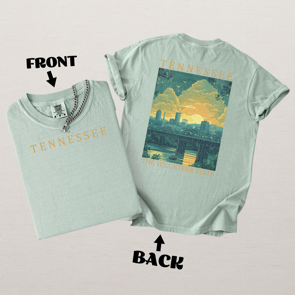 Tennessee Scenic Poster Comfort Colors Shirt