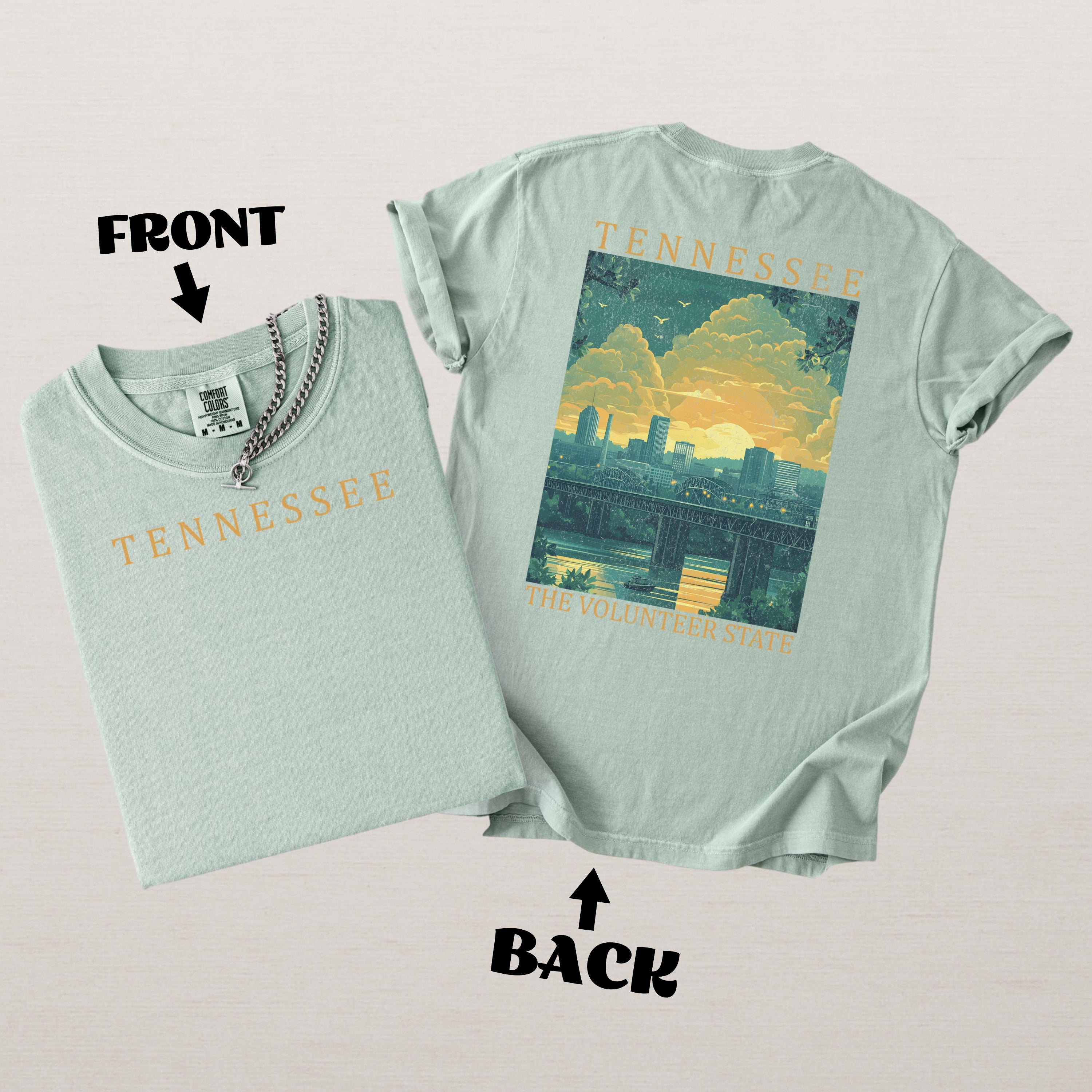 Tennessee Scenic Poster Comfort Colors Shirt