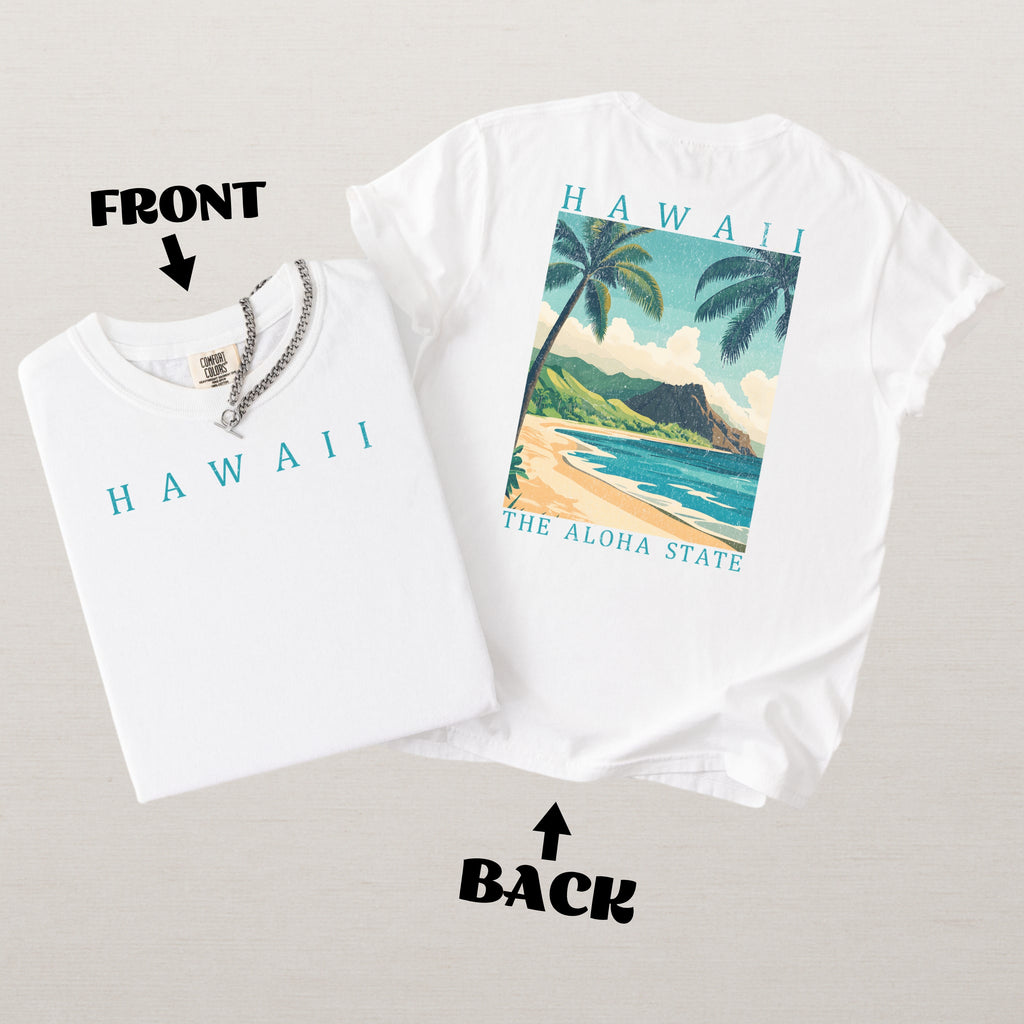 Hawaii Scenic Poster Comfort Colors Shirt