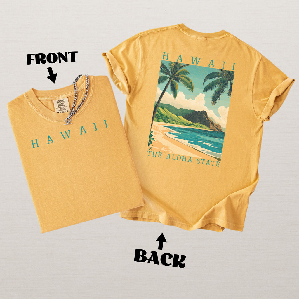 Hawaii Scenic Poster Comfort Colors Shirt