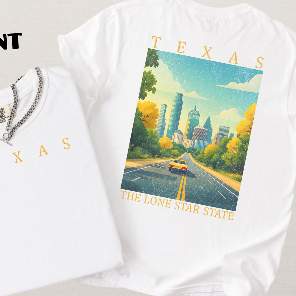 Texas Scenic Poster Comfort Colors Shirt
