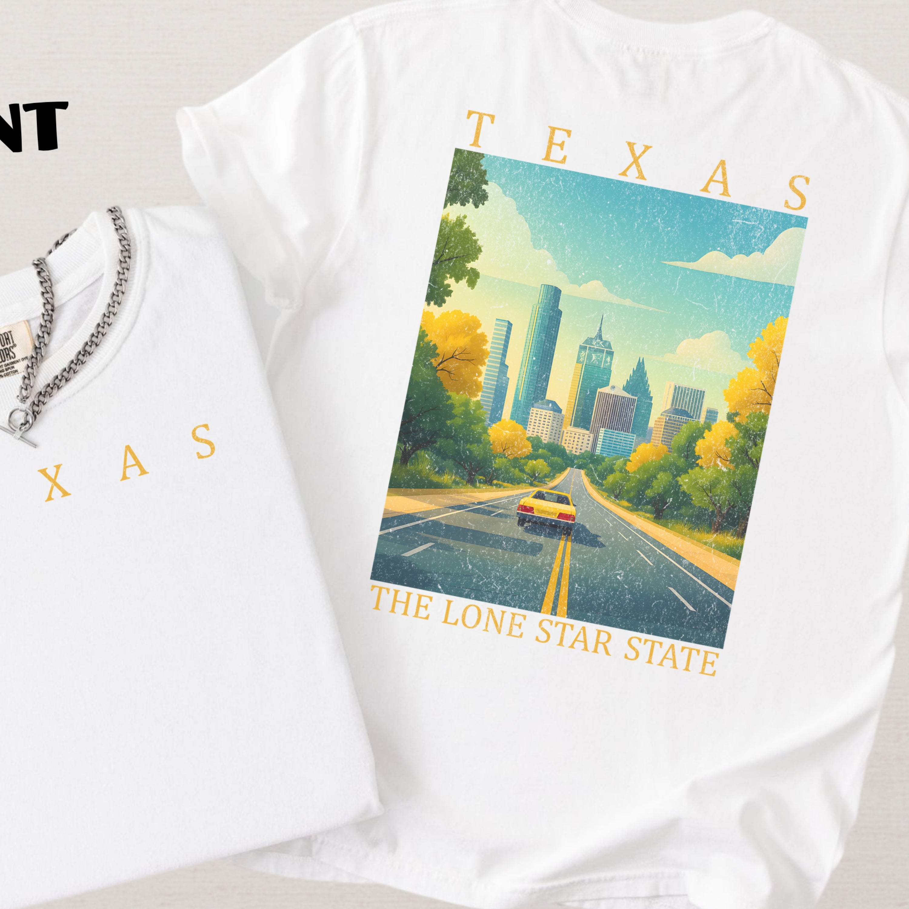 Texas Scenic Poster Comfort Colors Shirt
