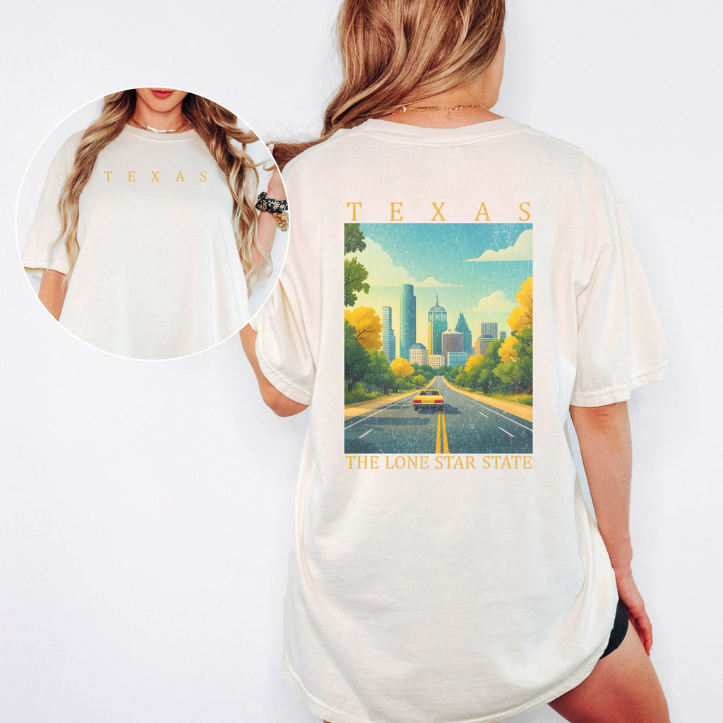 Texas Scenic Poster Comfort Colors Shirt