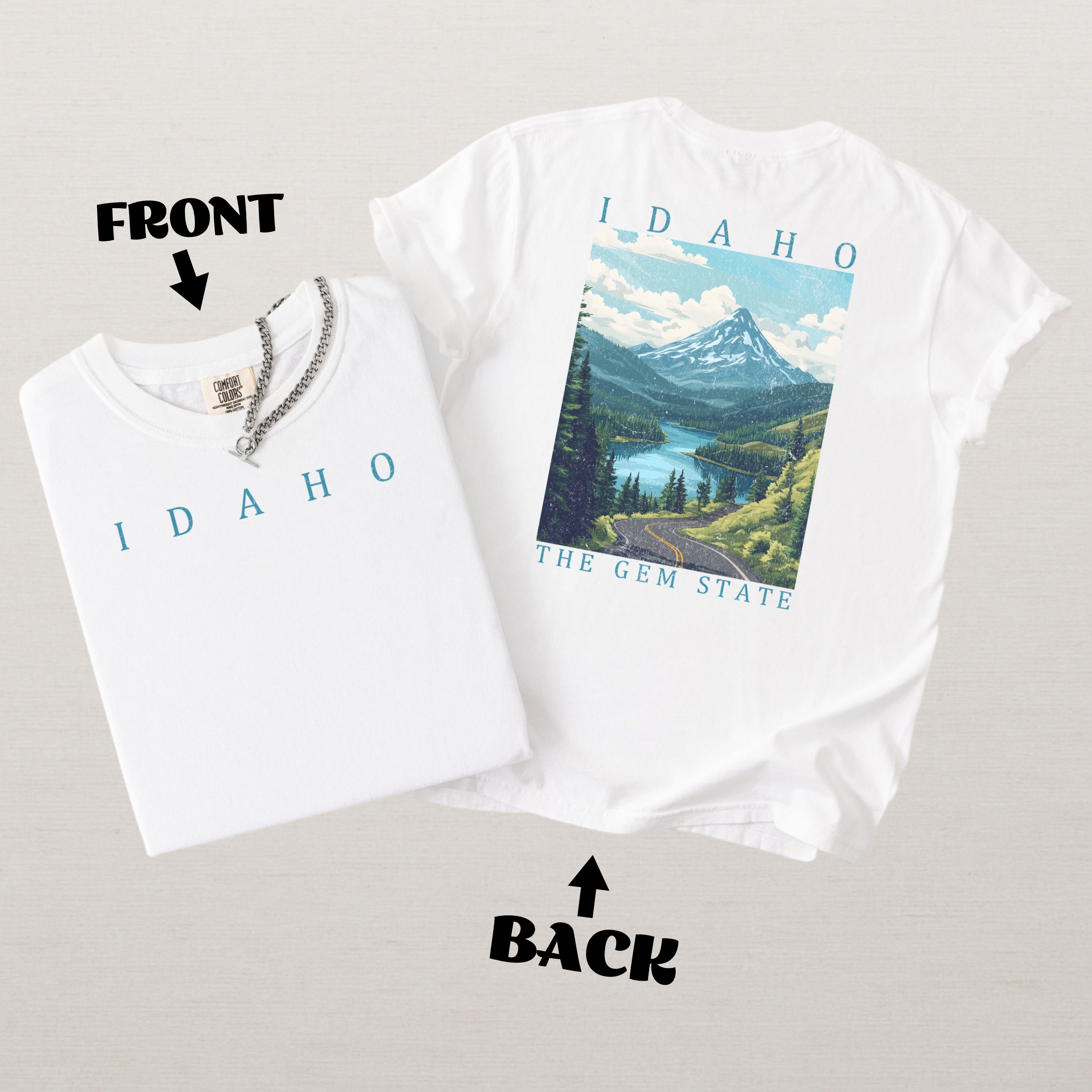 Idaho Scenic Poster Comfort Colors Shirt