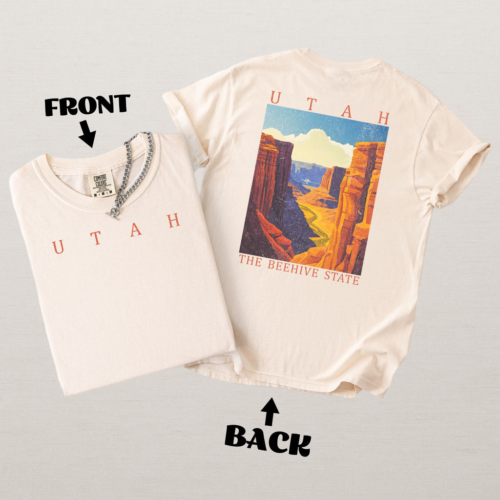 Utah Scenic Poster Comfort Colors Shirt