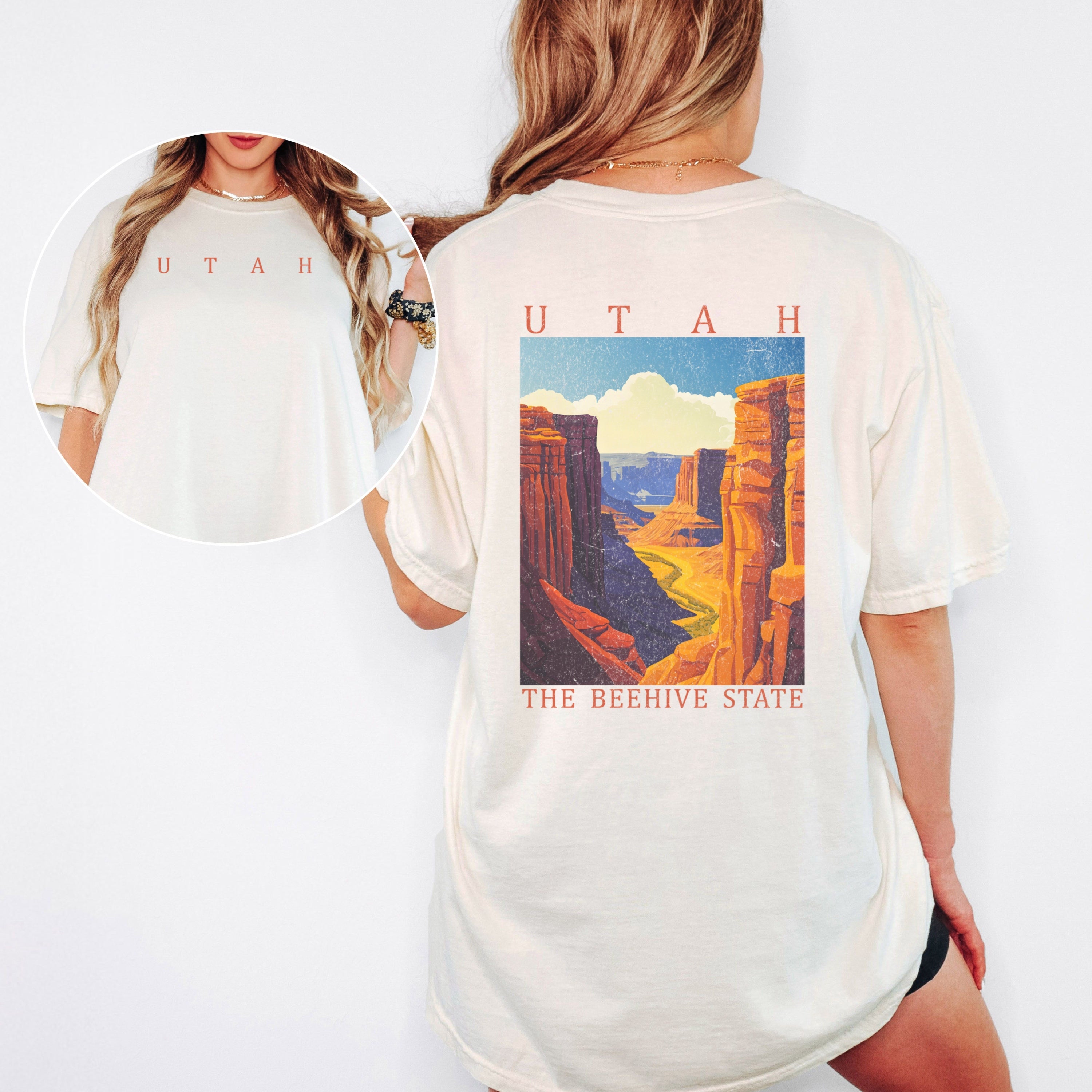 Utah Scenic Poster Comfort Colors Shirt