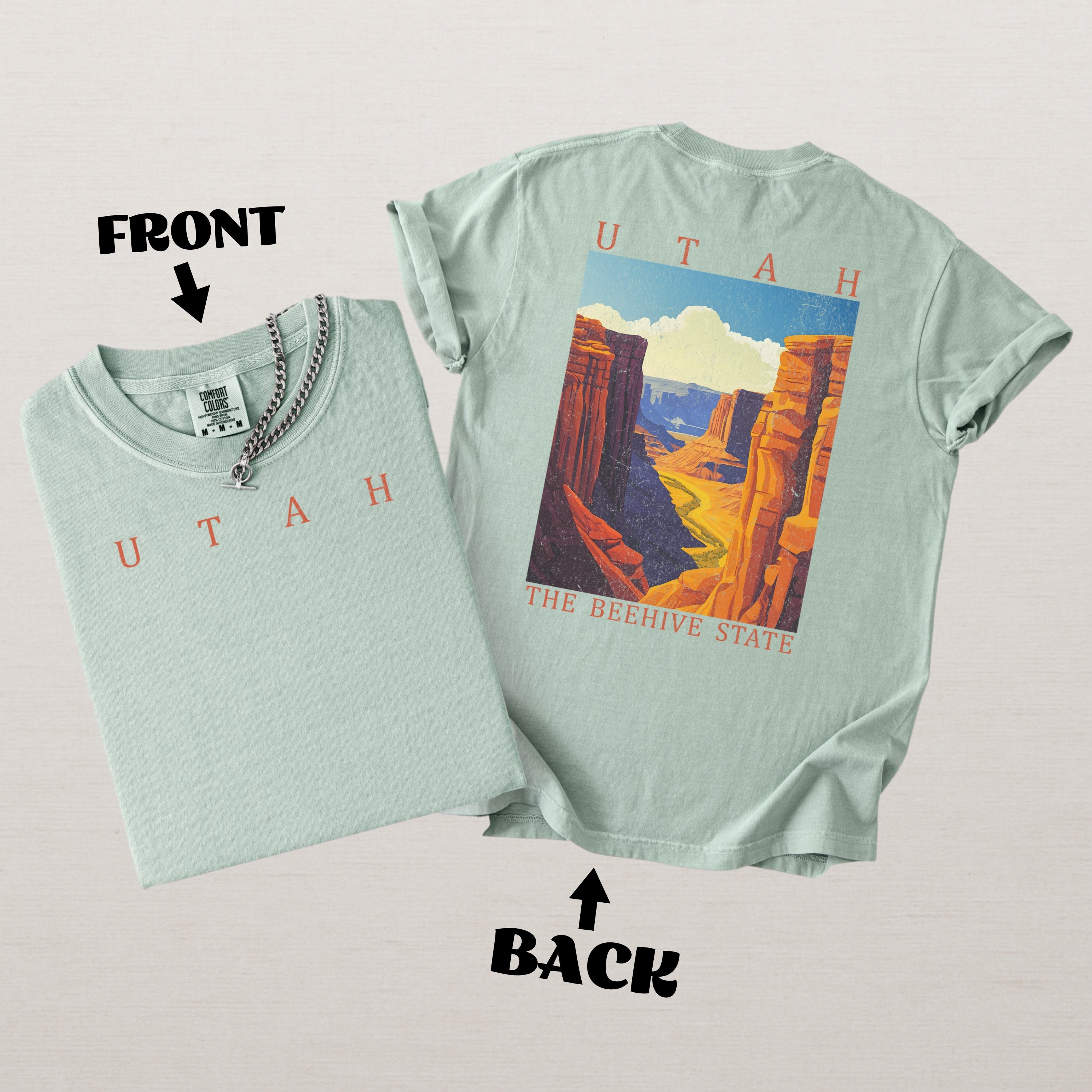 Utah Scenic Poster Comfort Colors Shirt