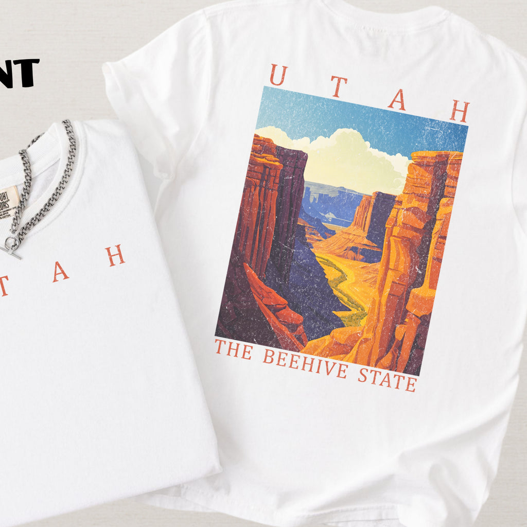 Utah Scenic Poster Comfort Colors Shirt