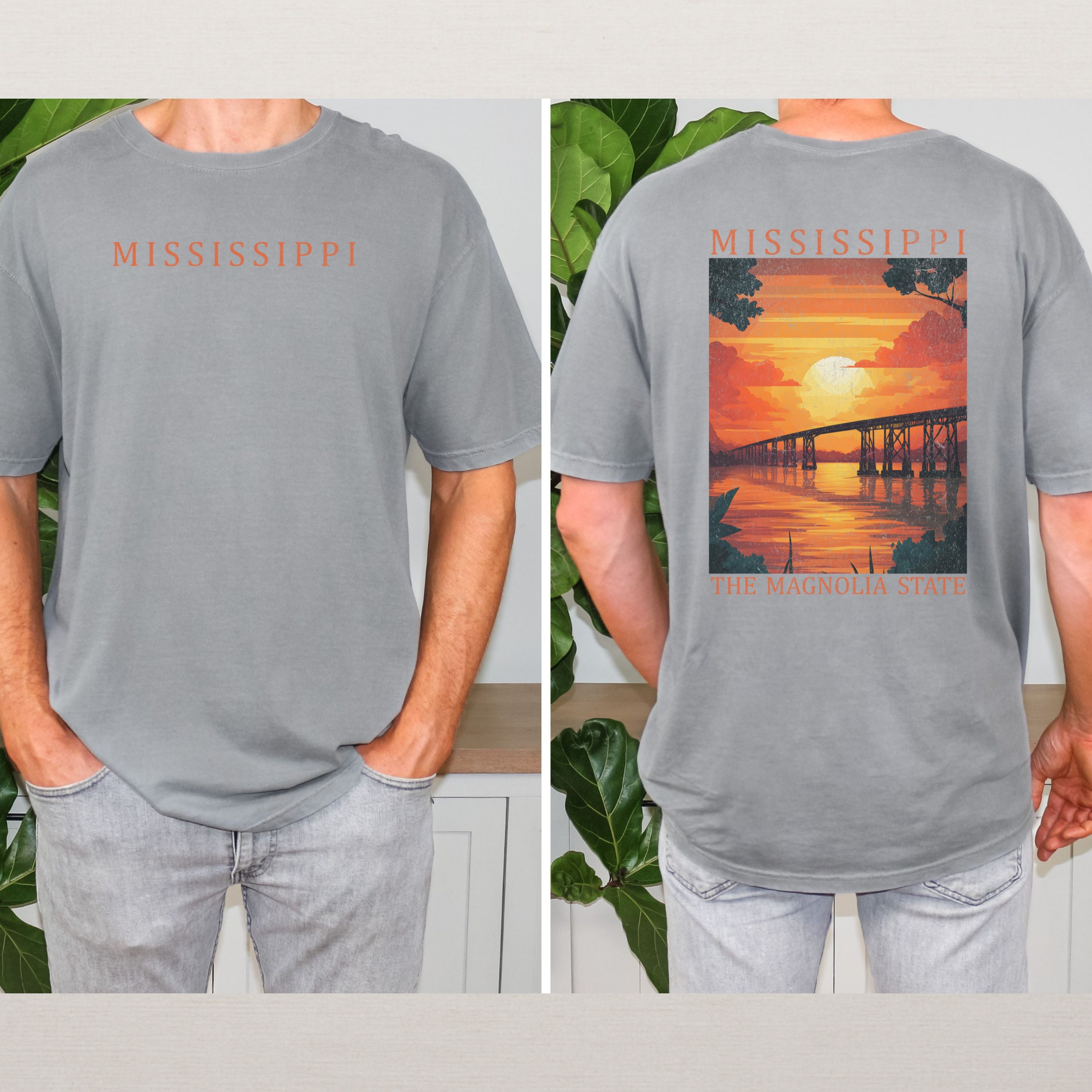 Mississippi Scenic Poster Comfort Colors Shirt