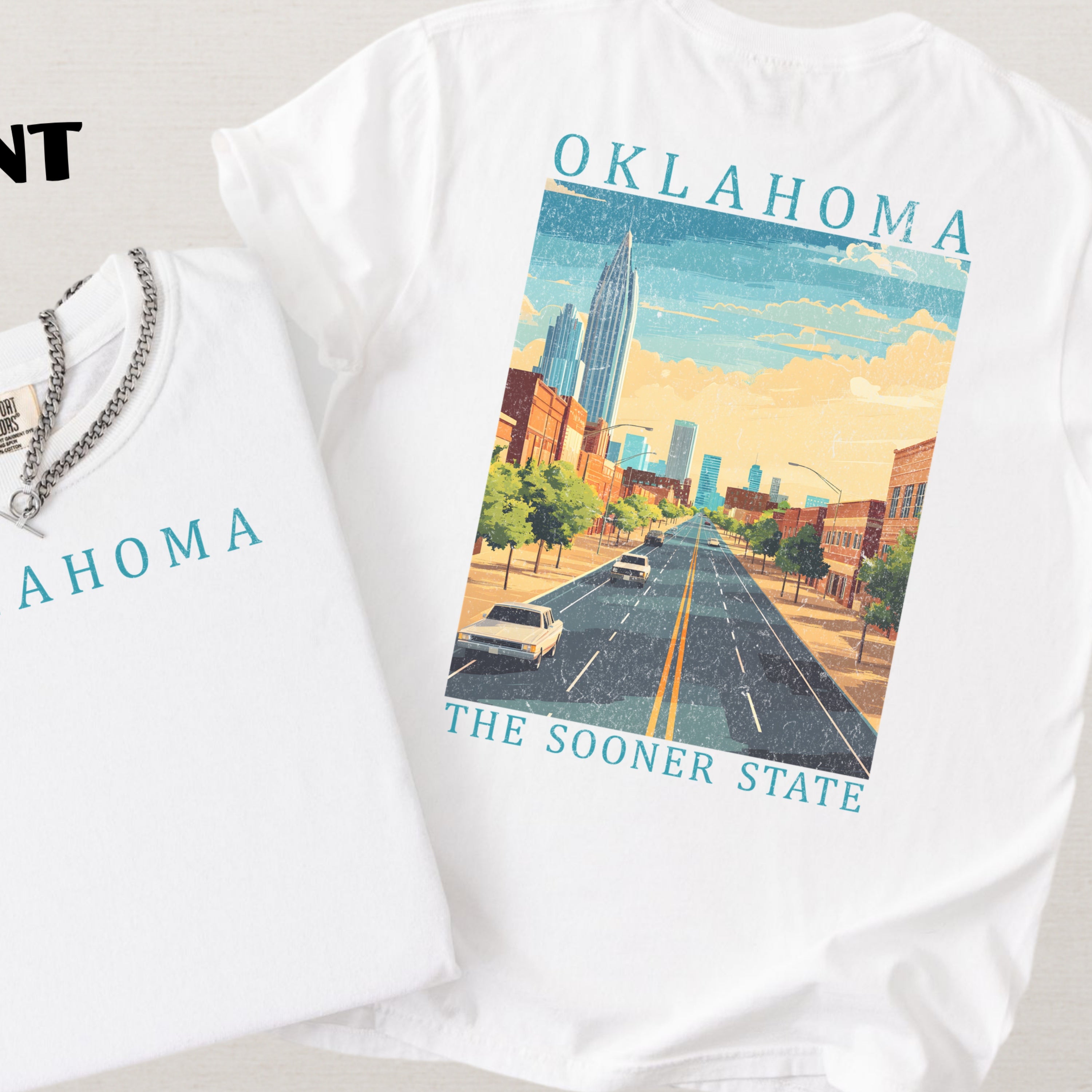 Oklahoma Scenic Poster Comfort Colors Shirt