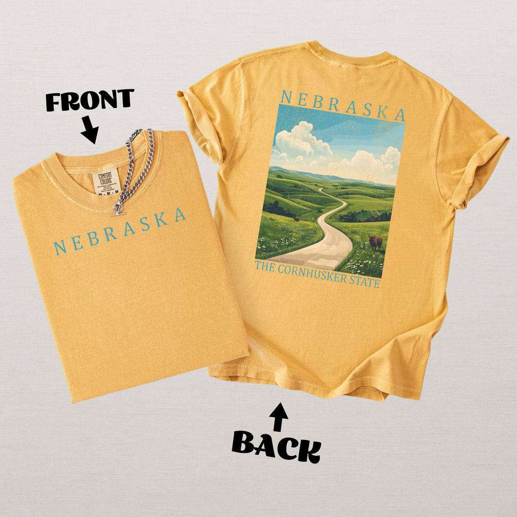Nebraska Scenic Poster Comfort Colors Shirt