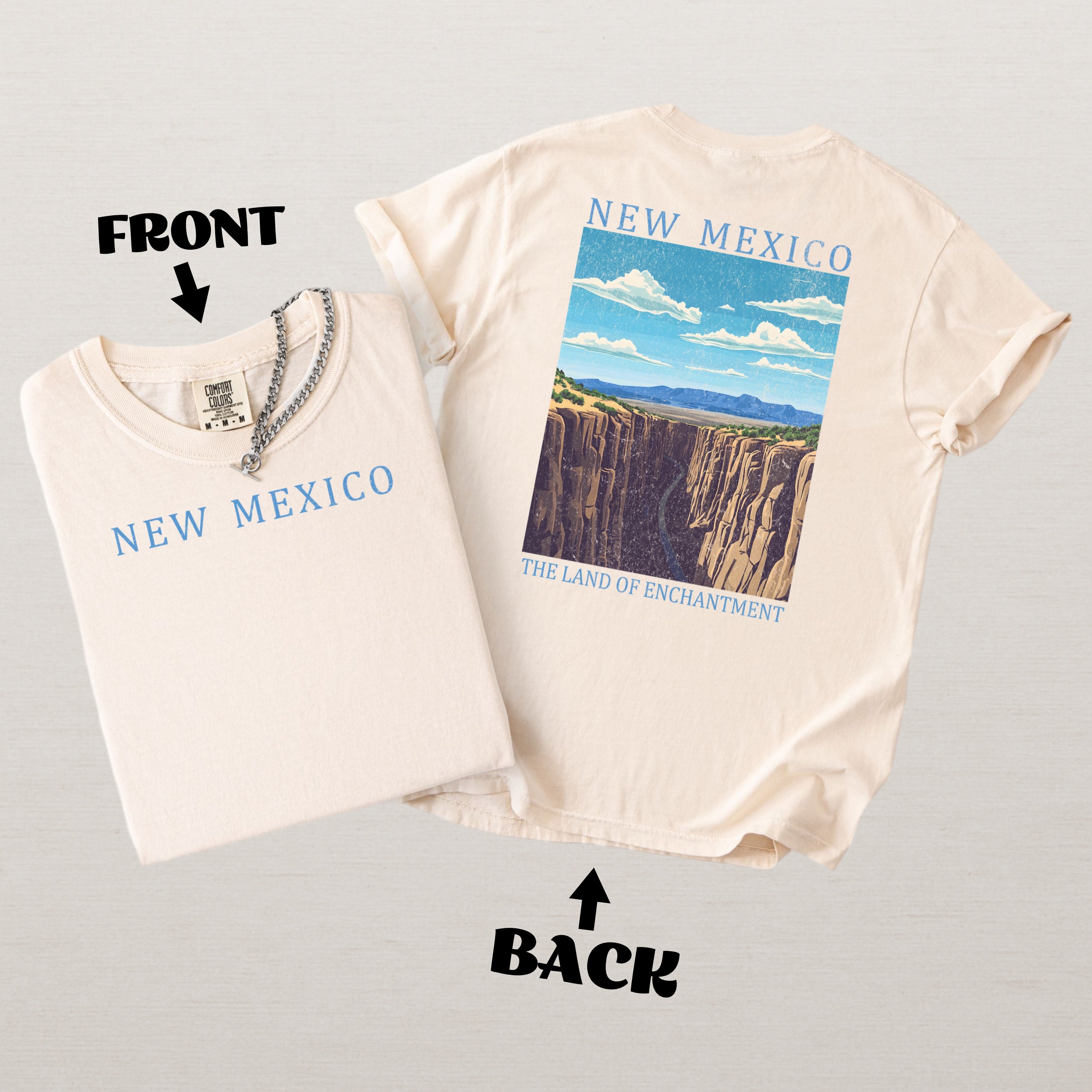 New Mexico Scenic Poster Comfort Colors Shirt