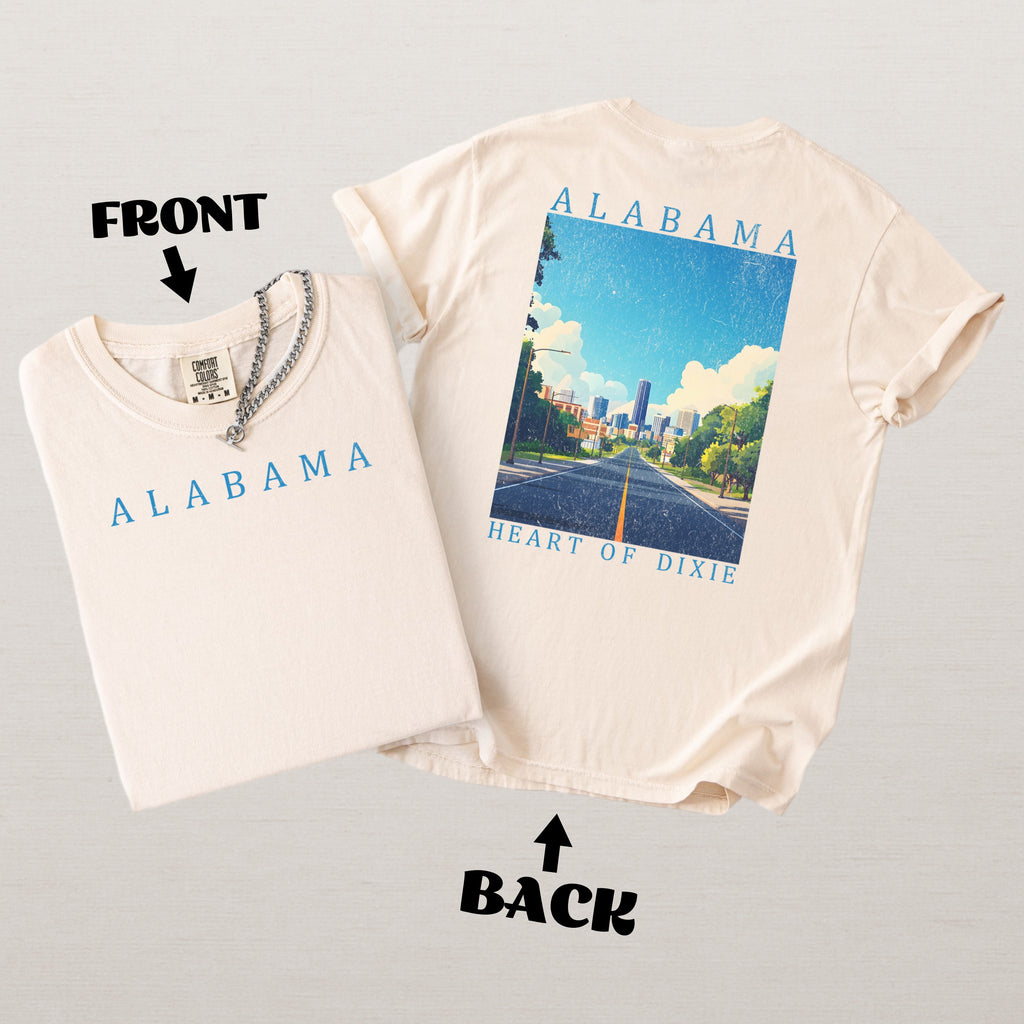 Alabama Scenic Poster Comfort Colors Shirt